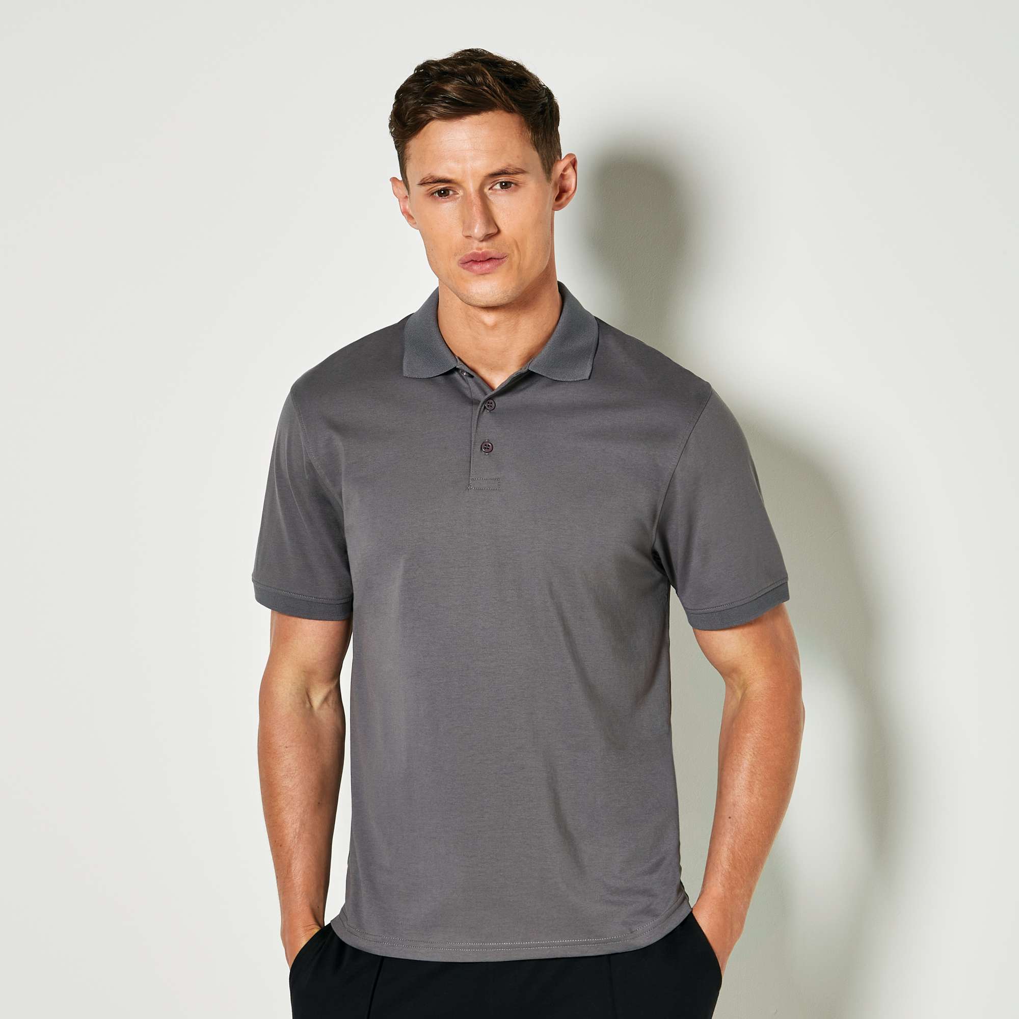 Kustom Kit Regular Fit Superwash® Jersey Polo, White XL, K412