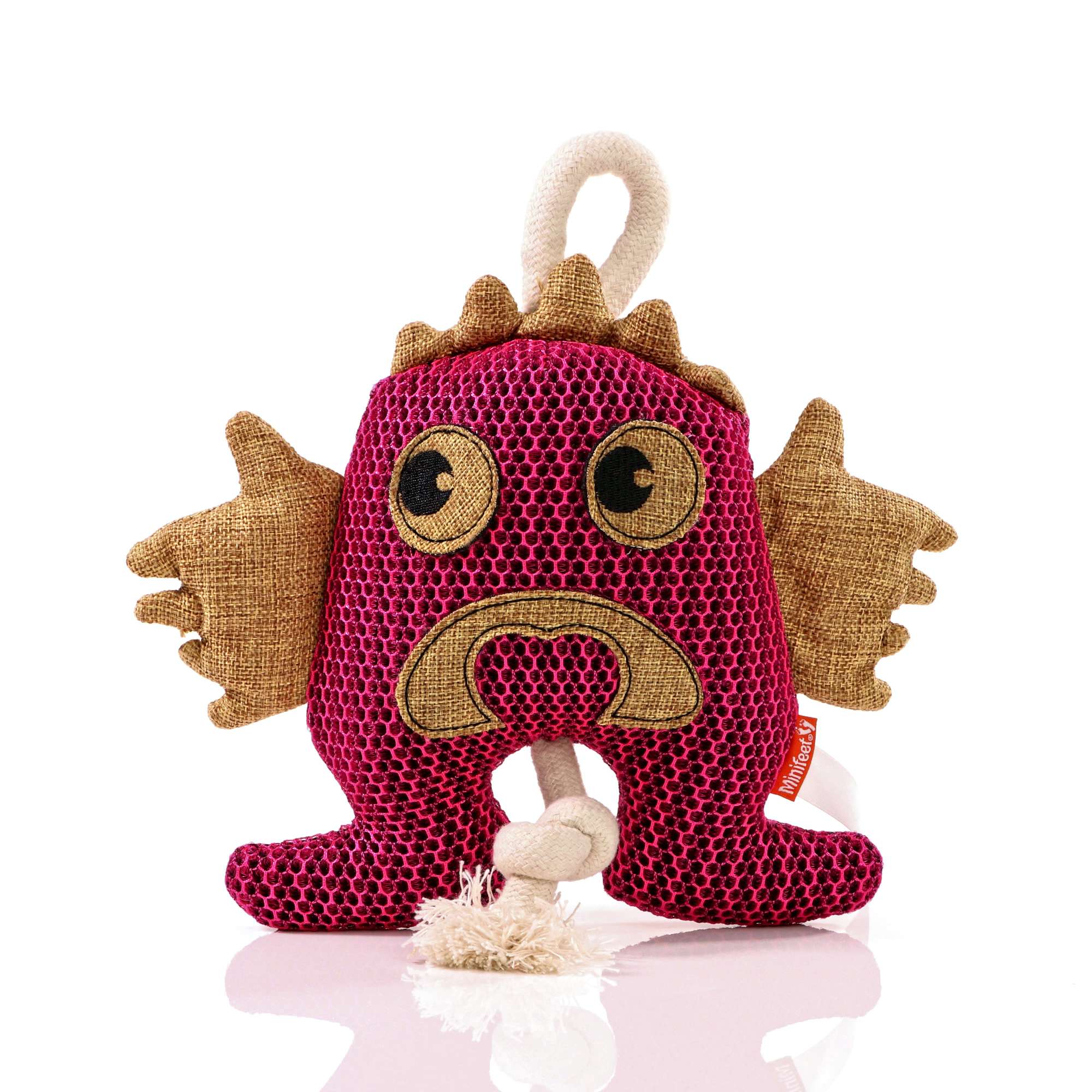 Mbw MiniFeet® Hundespielzeug Monster mit Knisterfunktion, Pink One Size, MBW170032