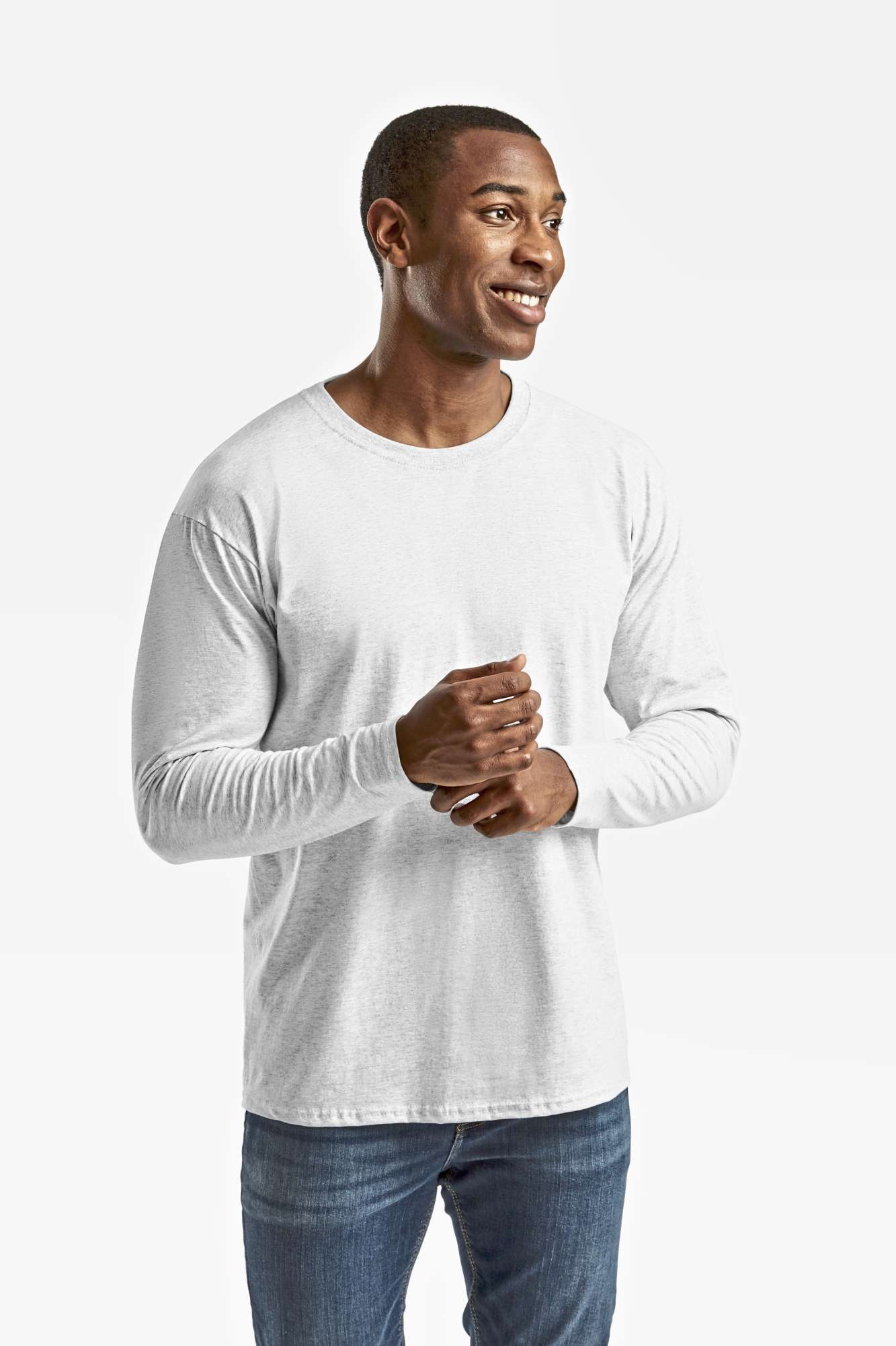 Langarm T-Shirt aus 100% Baumwolle
