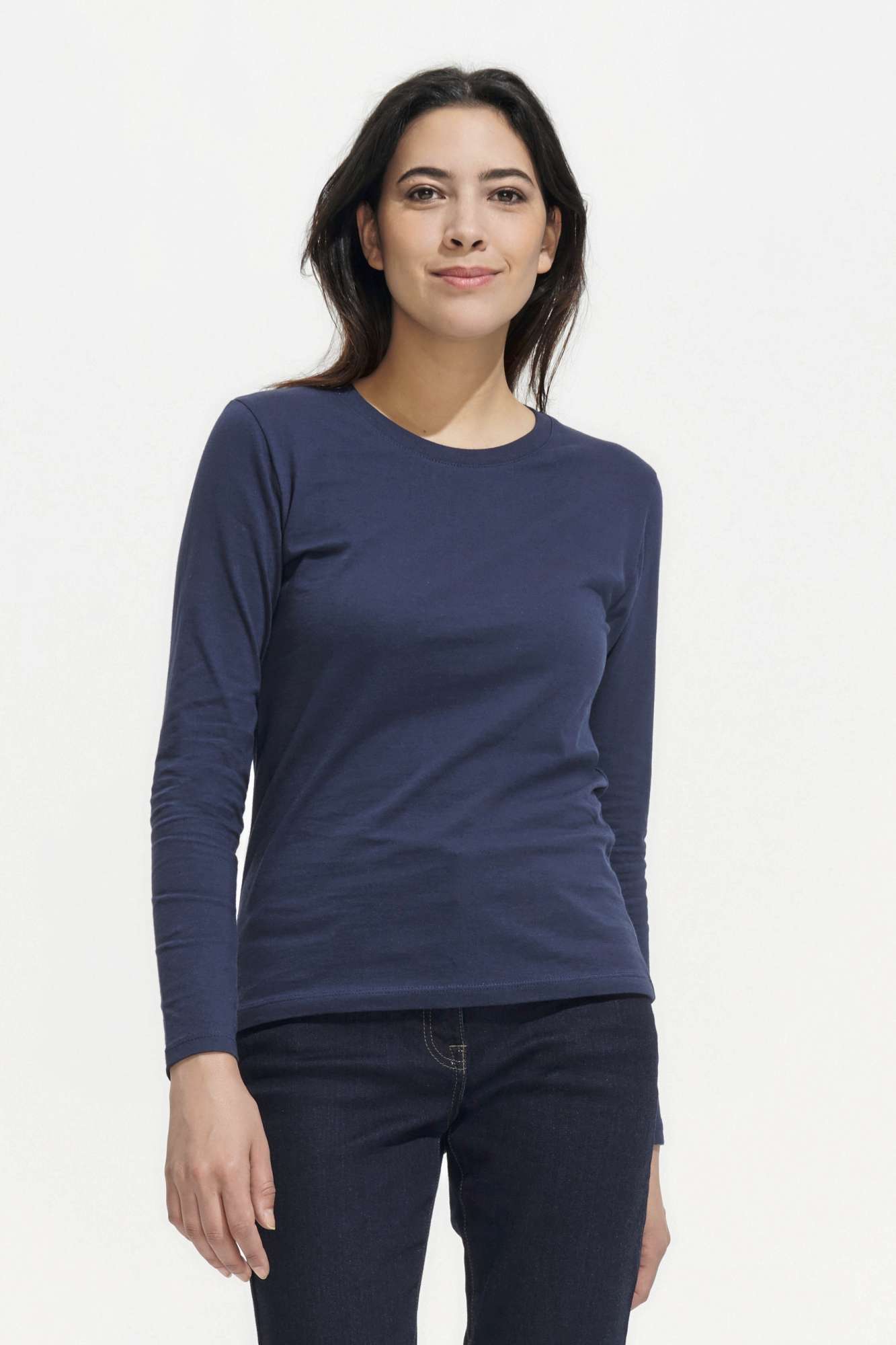 Langarm T-Shirt Imperial Baumwolle für Damen