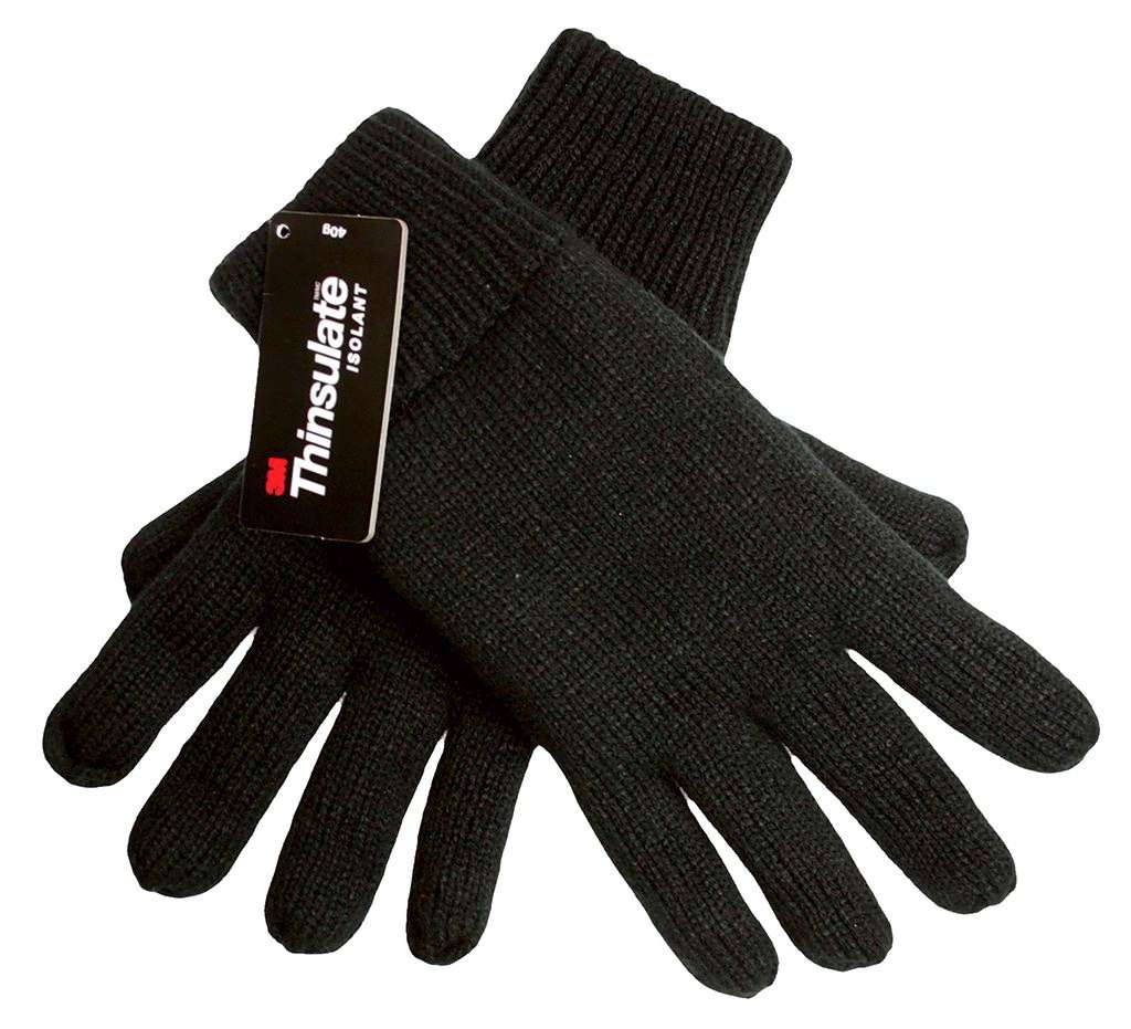 L-merch Thinsulate Handschuhe aus Polyacryl, Black XL/XXL, C1869