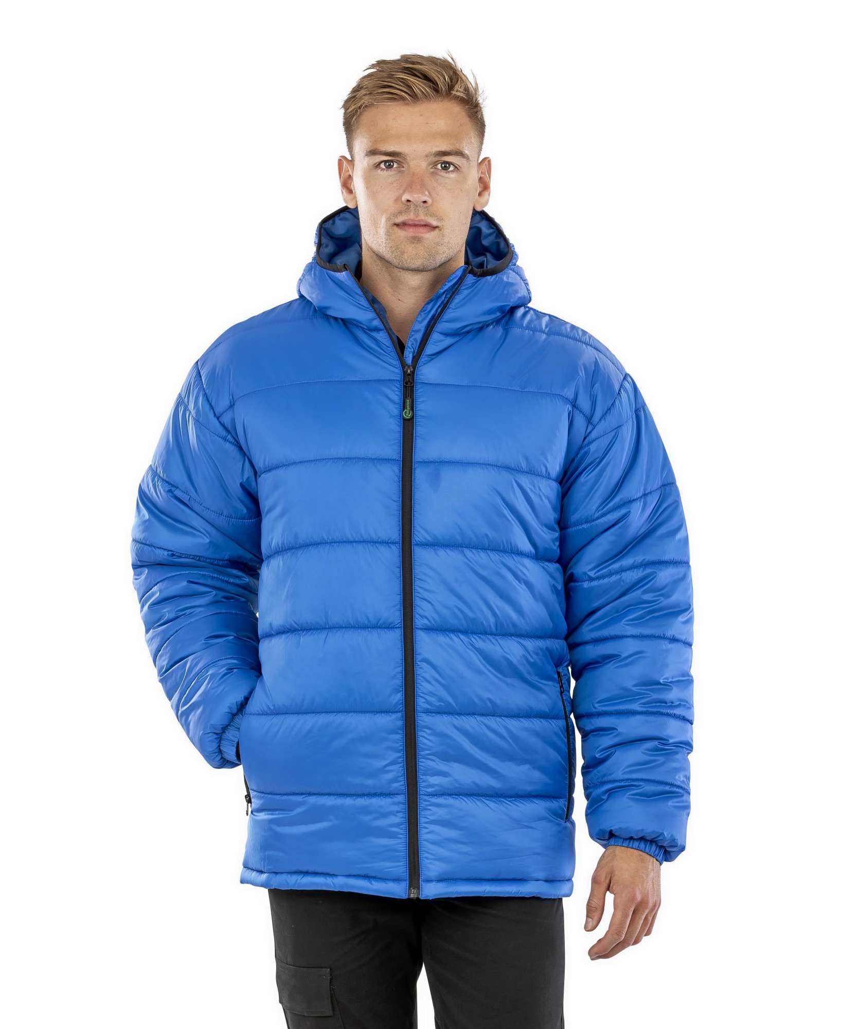Recycelter Stepp-Parka mit Kapuze