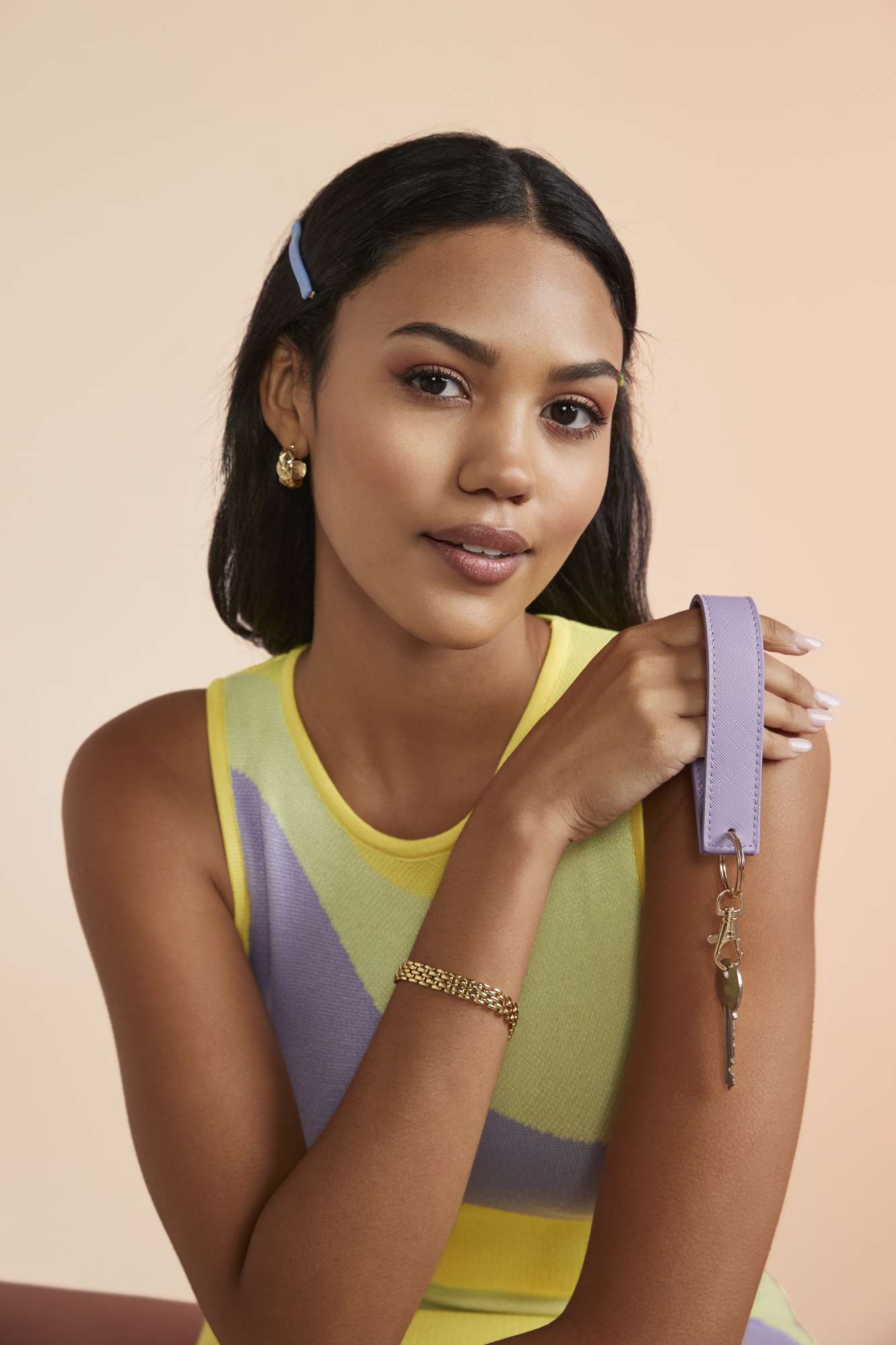 Boutique Wristlet Schlüsselanhänger aus PU-Leder