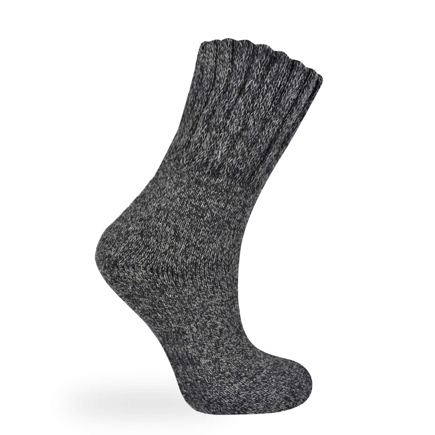 L-merch Kuschelige Wintersocken aus Wolle-Mix, Navy L (43/46), NT1018