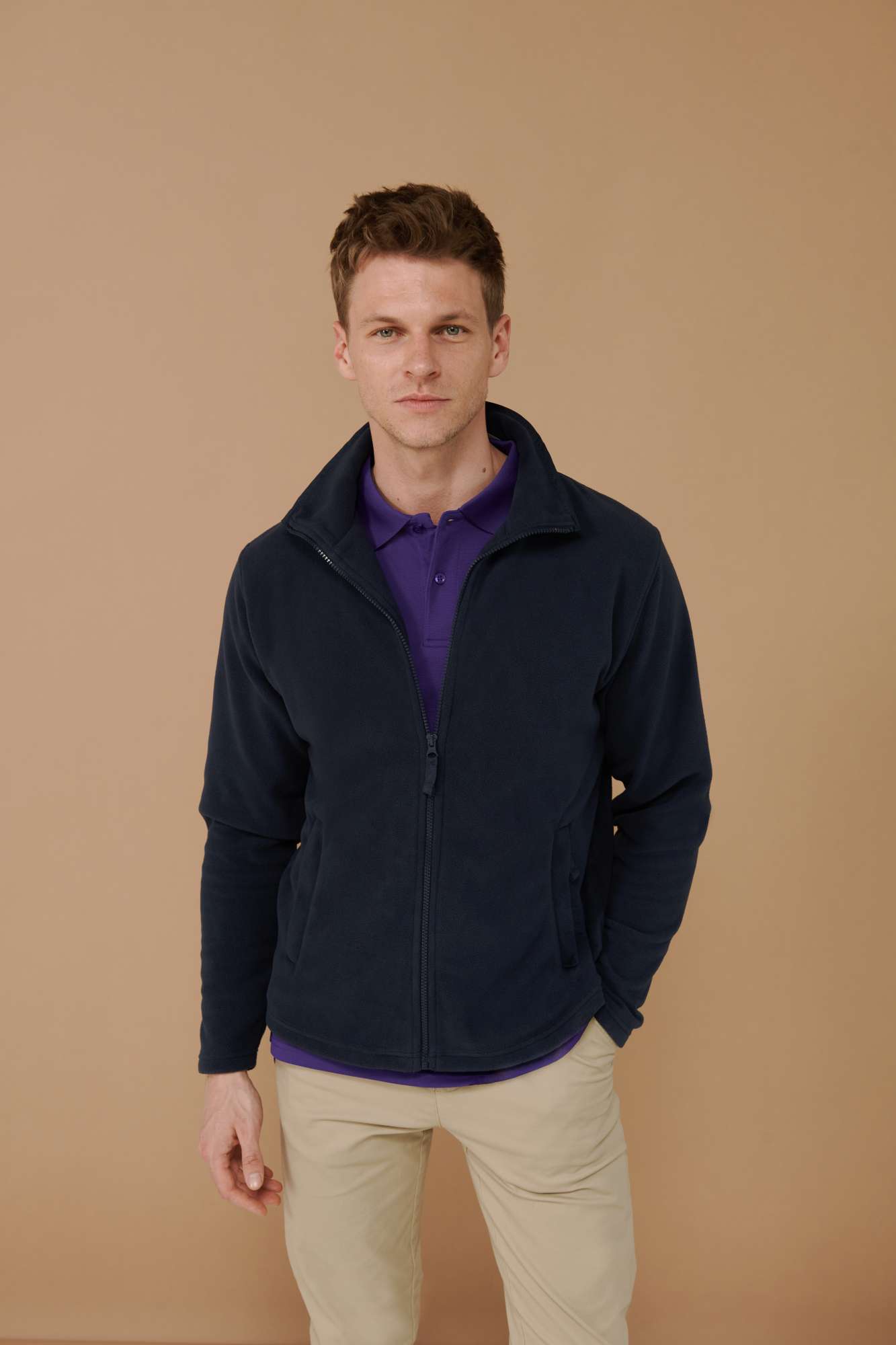 Fleecejacke aus Antipilling-Microfleece