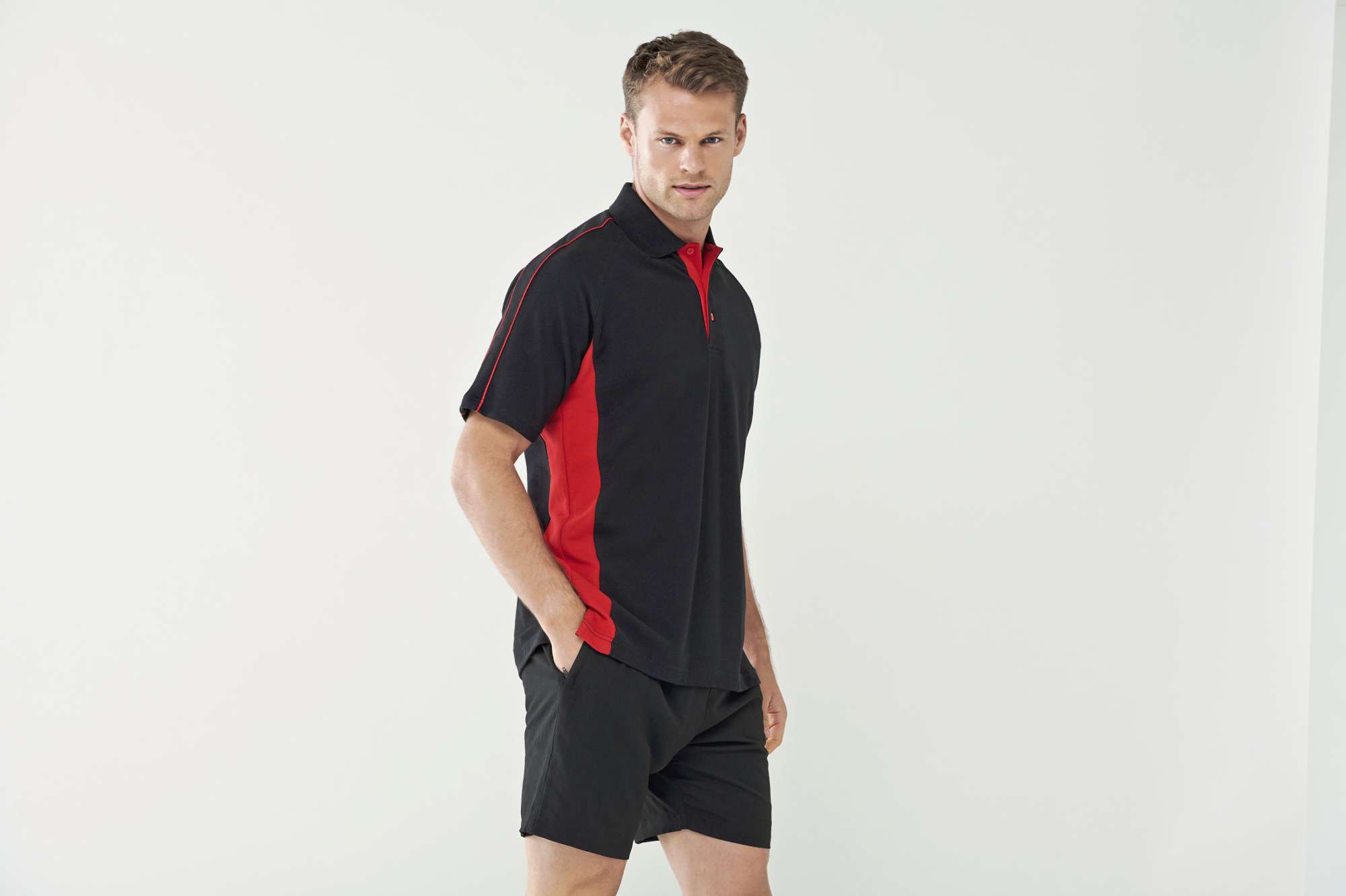 Sport Polo mit Kontraststreifen
