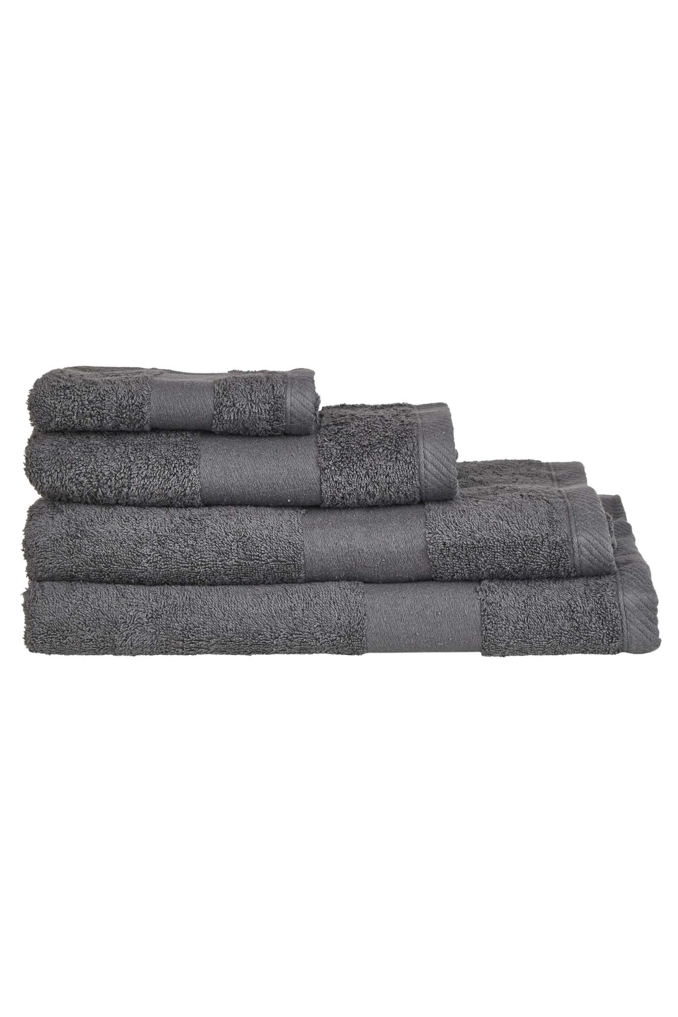 Bio-Baumwolle Badetuch mit Twill-Aufhänger