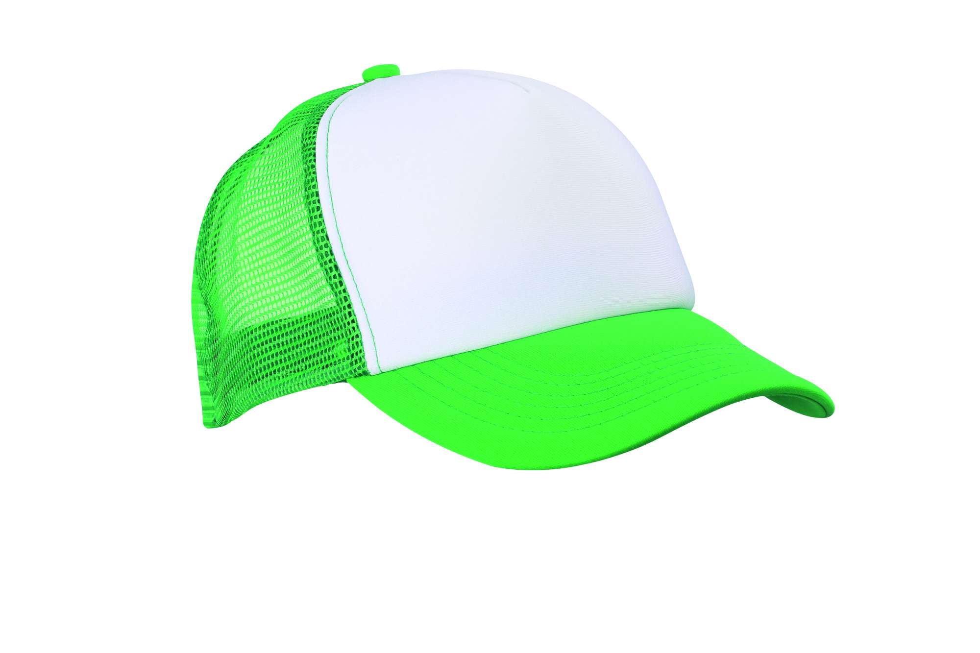 5-Panel Polyester Mesh Cap mit Klickverschluss