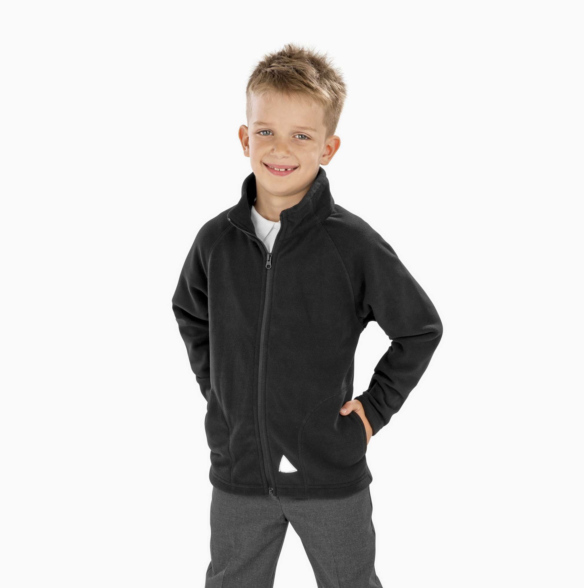 Junior Microfleece Jacke mit Reißverschluss
