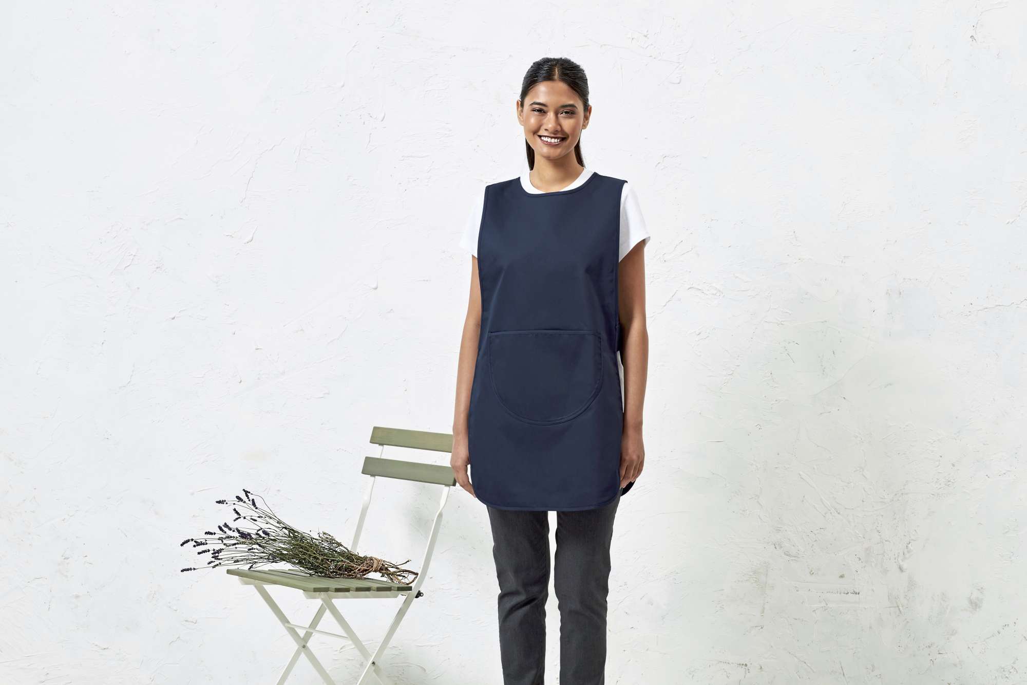 Premier Workwear Lange Damen-Tabard-Schürze mit Tasche, Royal (ca. Pantone 286C) XL, PW172