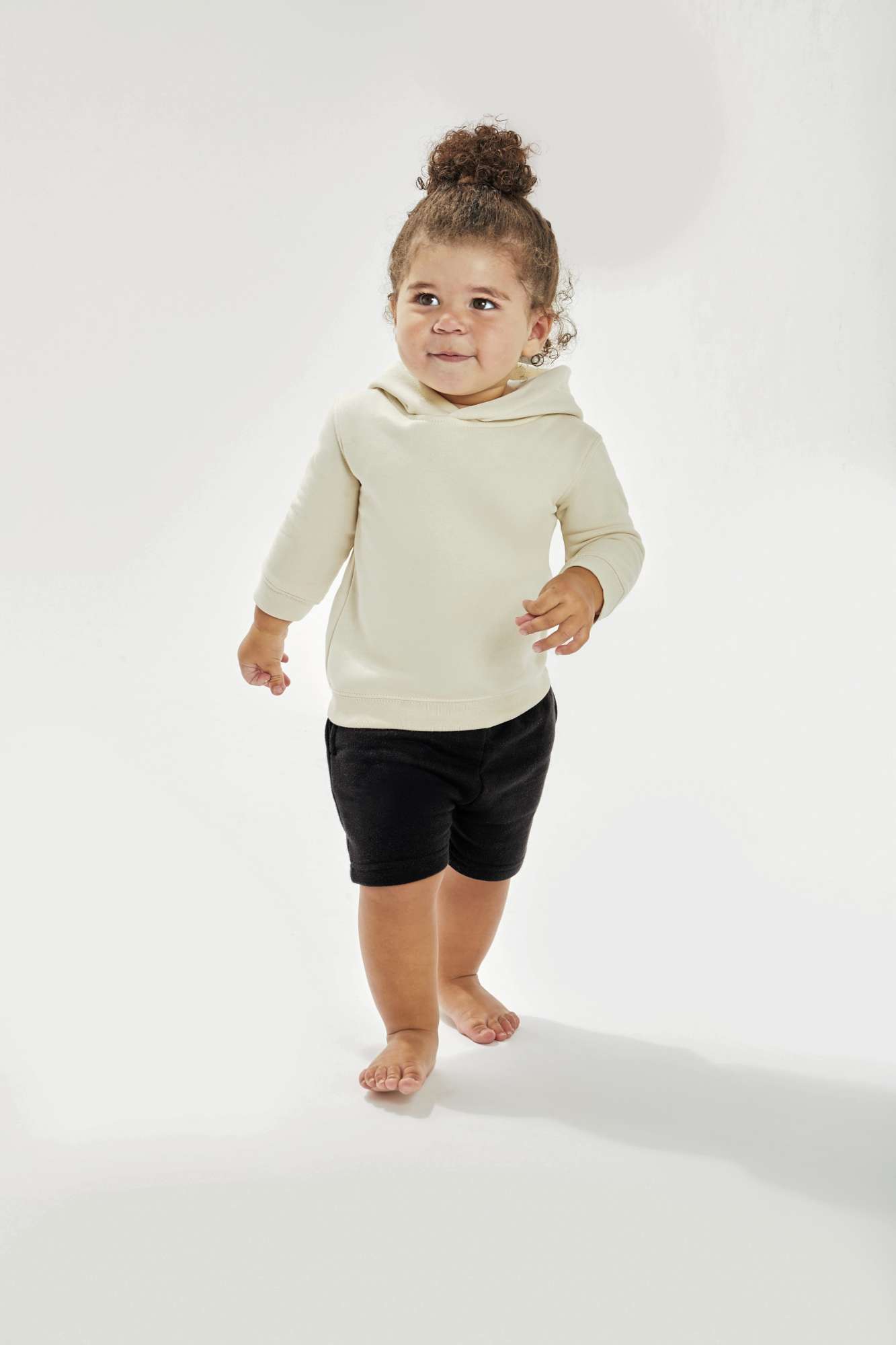 Babybugz Baby Essential Hoodie aus Bio-Baumwolle, Natural 6-12 Monate, BZ63
