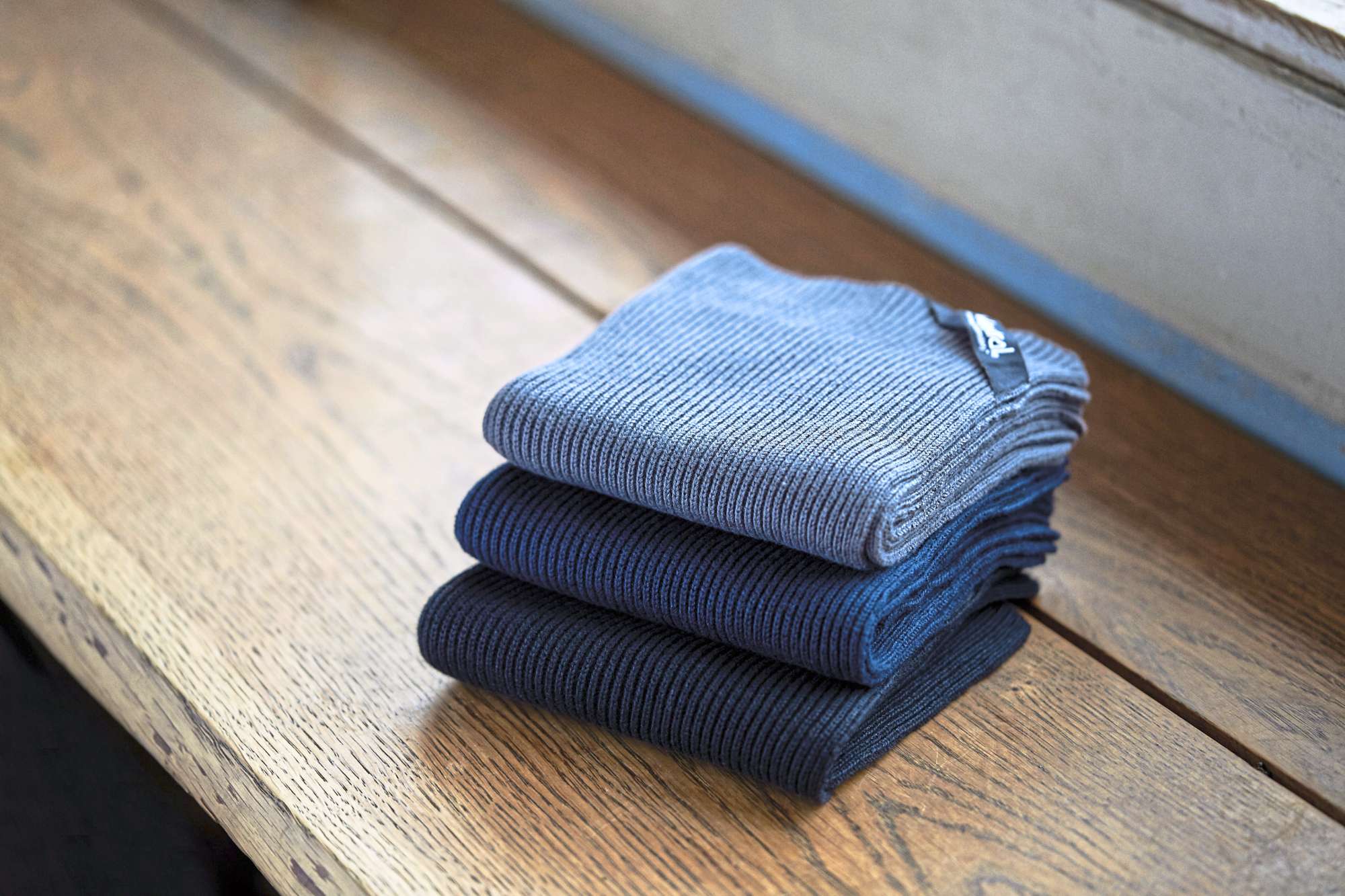Neutral Rippstrick Küchentücher 2er-Set Baumwolle, Navy 30 x 30 cm, NE95010