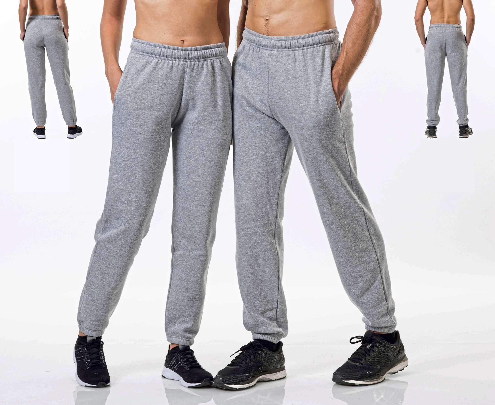 Starworld Fleece Jogginghose mit elastischem Bund, Black XL, SW277