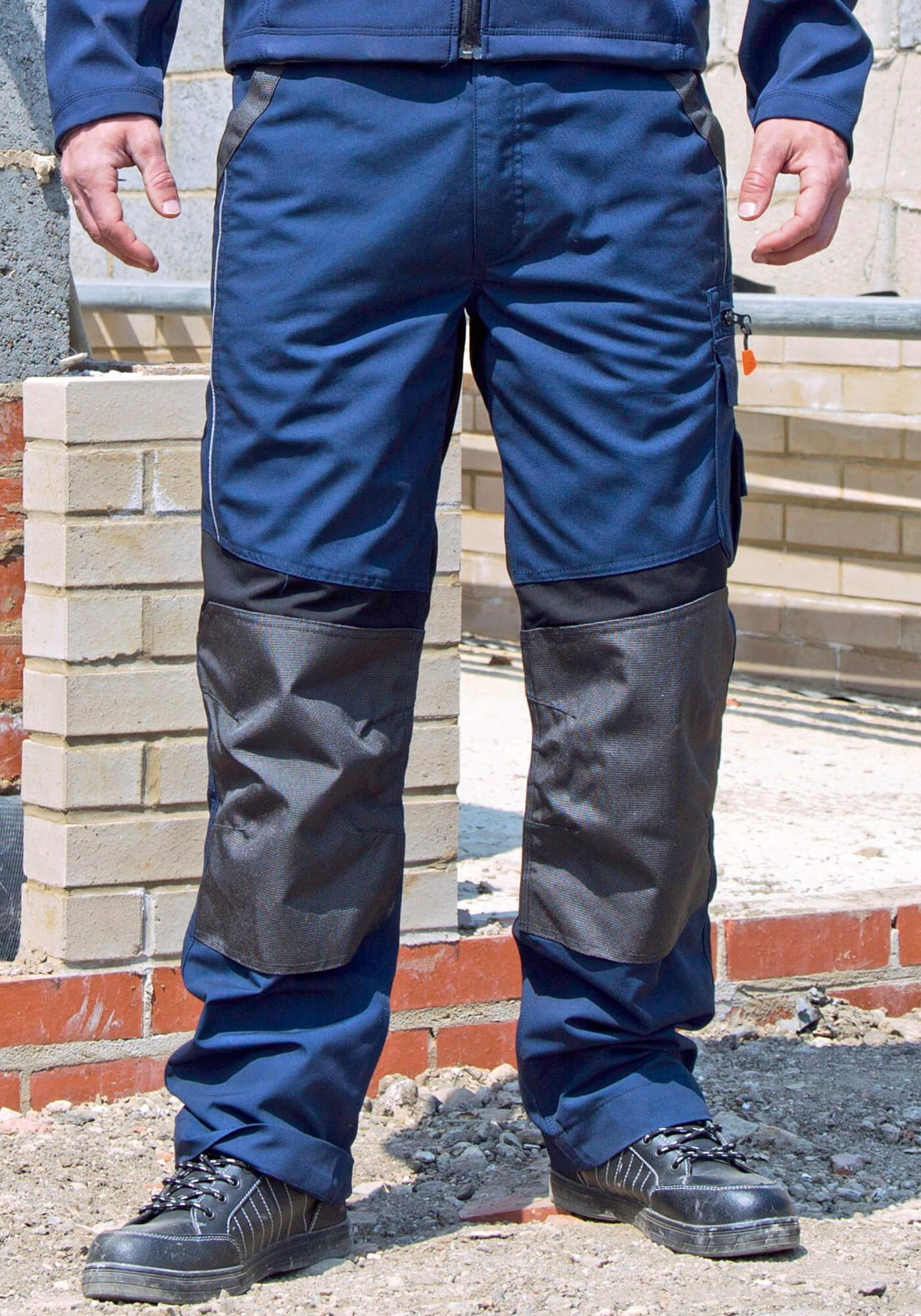 Result Work-Guard Technische Arbeitshose mit Knieschutztaschen, Navy/Black 30/32 (XS), RT310