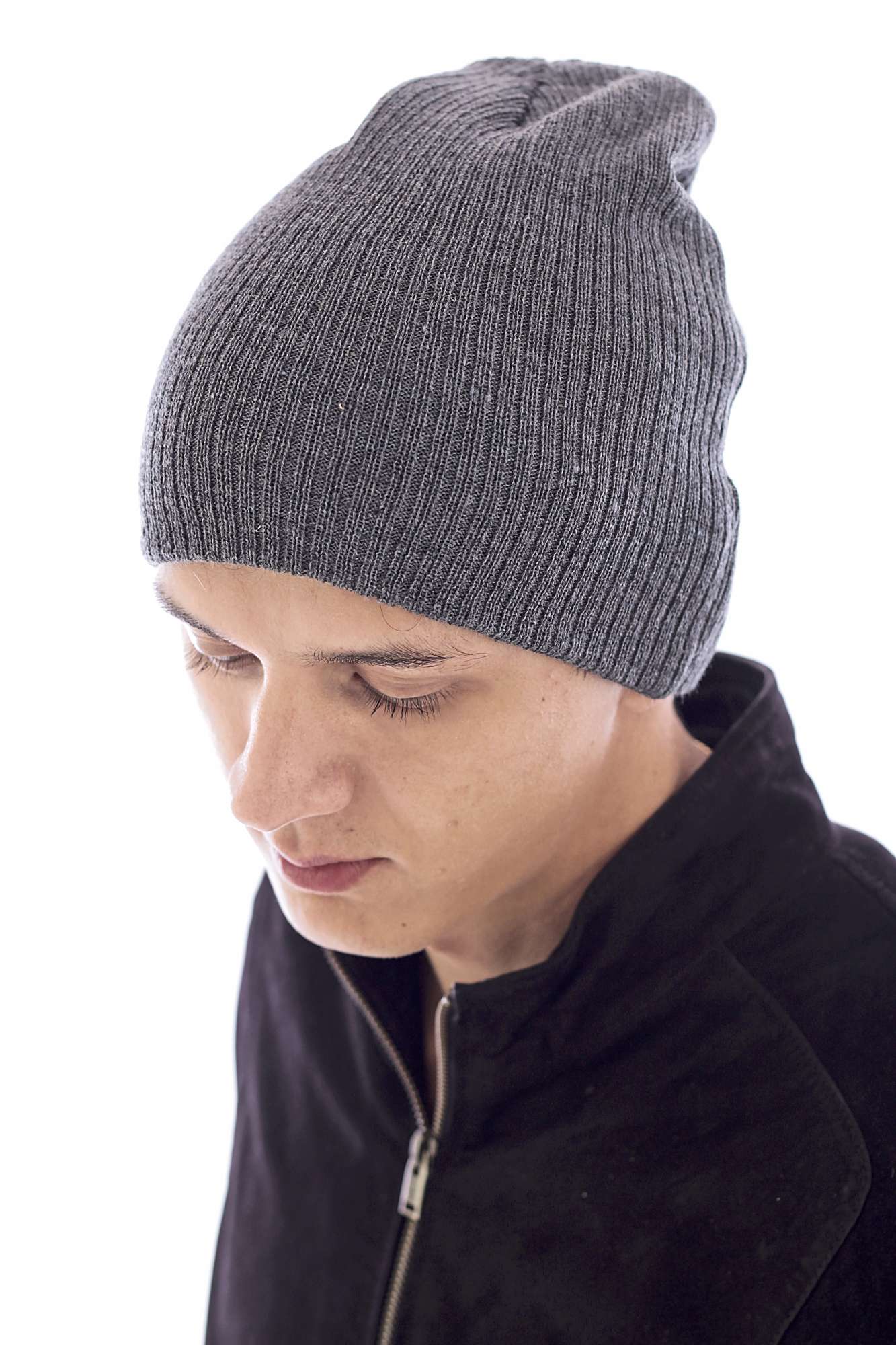 Übergroße Brad Beanie in Melange-Optik