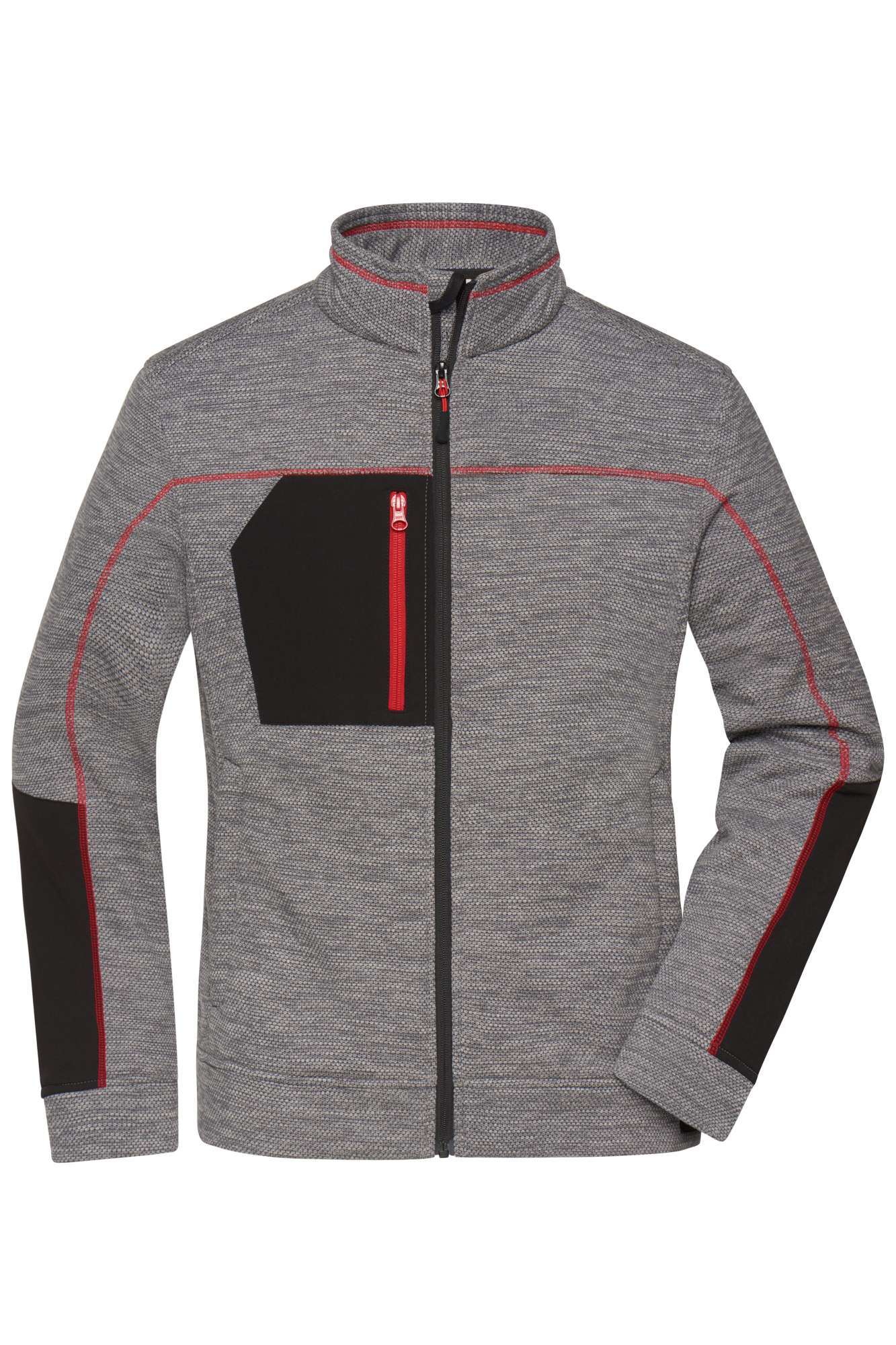 Strick-Fleecejacke mit Reißverschlusstaschen für Damen