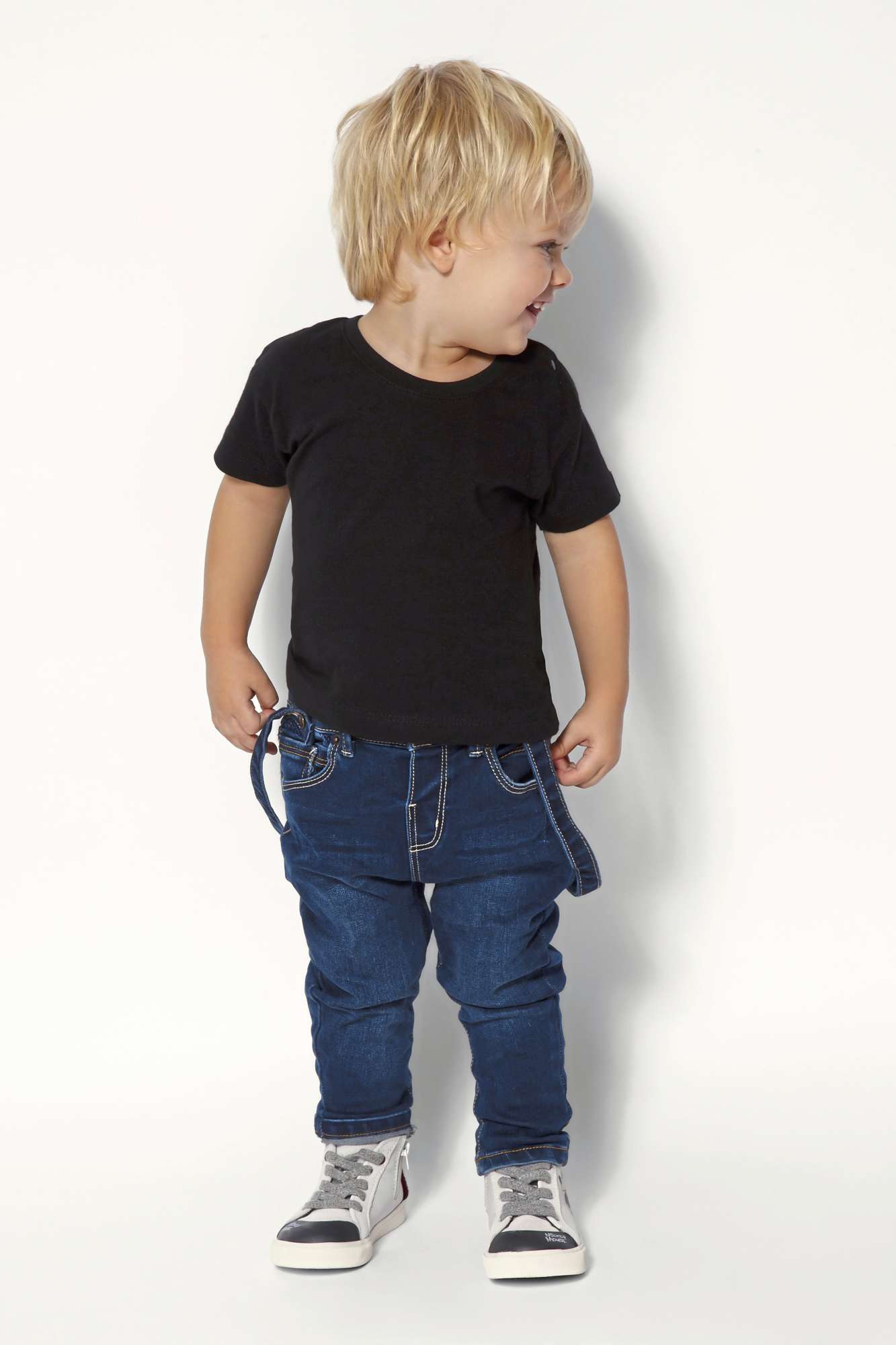 Baby T-Shirt mit Druckknöpfen, Baumwolle