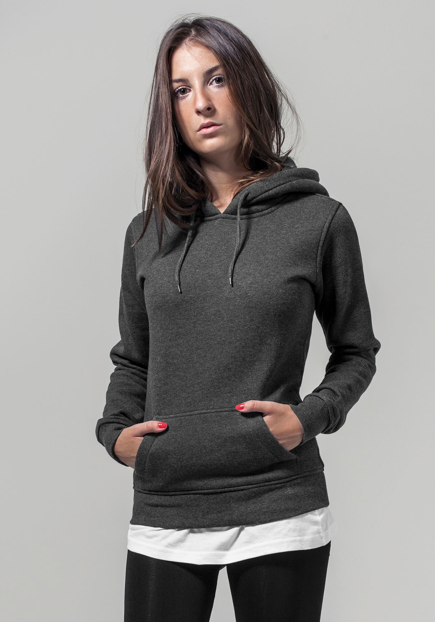 Heavy Hoody mit Kängurutasche für Damen