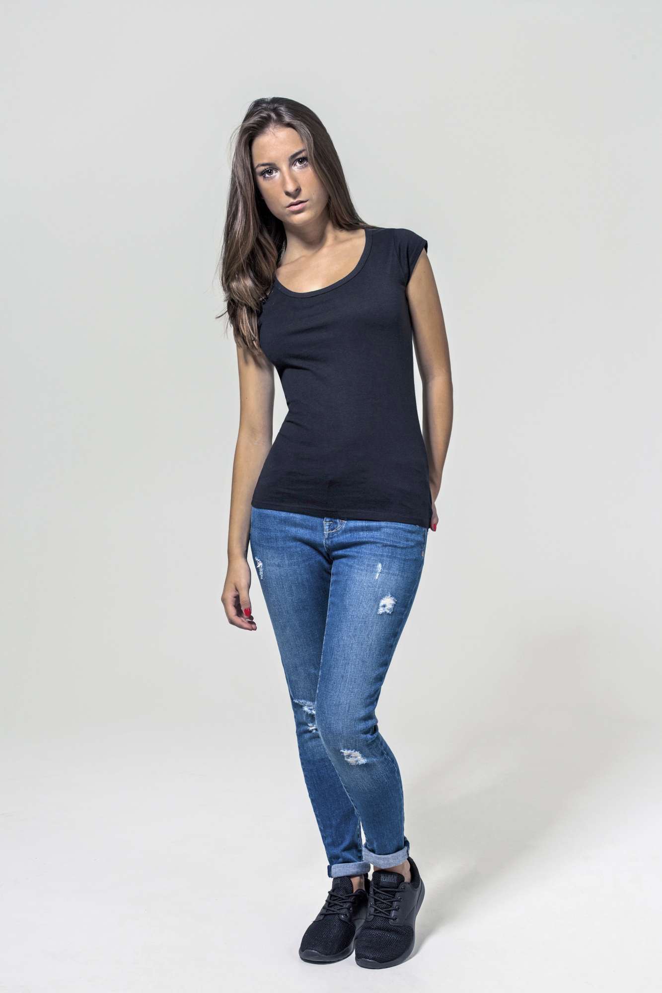T-Shirt mit offenem Rücken für Damen