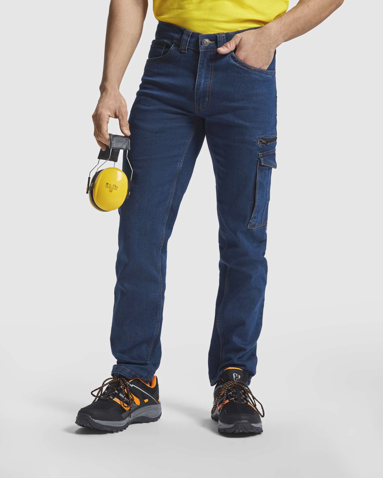 Roly Workwear Multipocket Jeans mit Stretchanteil, Blue Jeans 143 40, RY8402