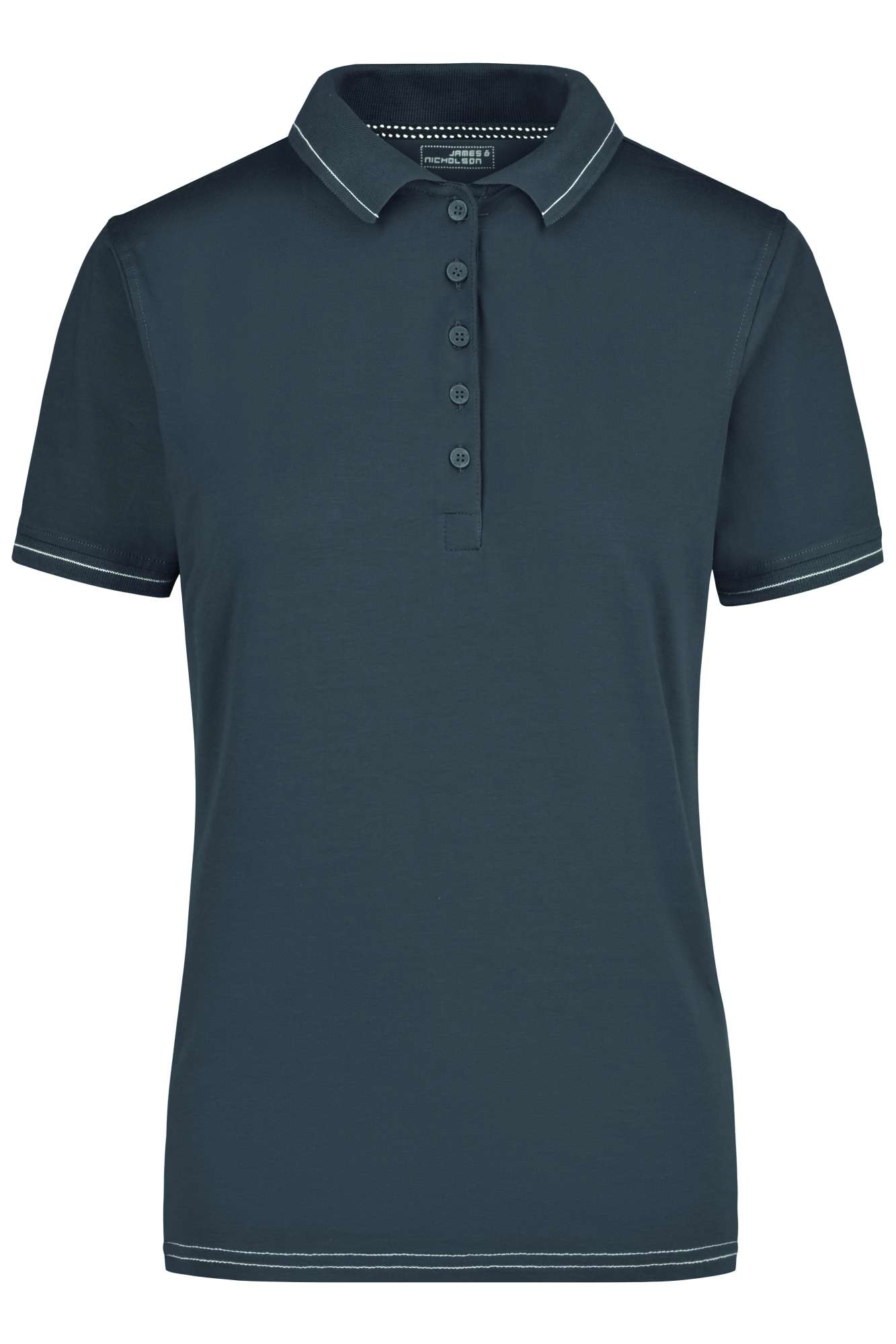 Polo-Shirt mit Elastan, tailliert für Damen