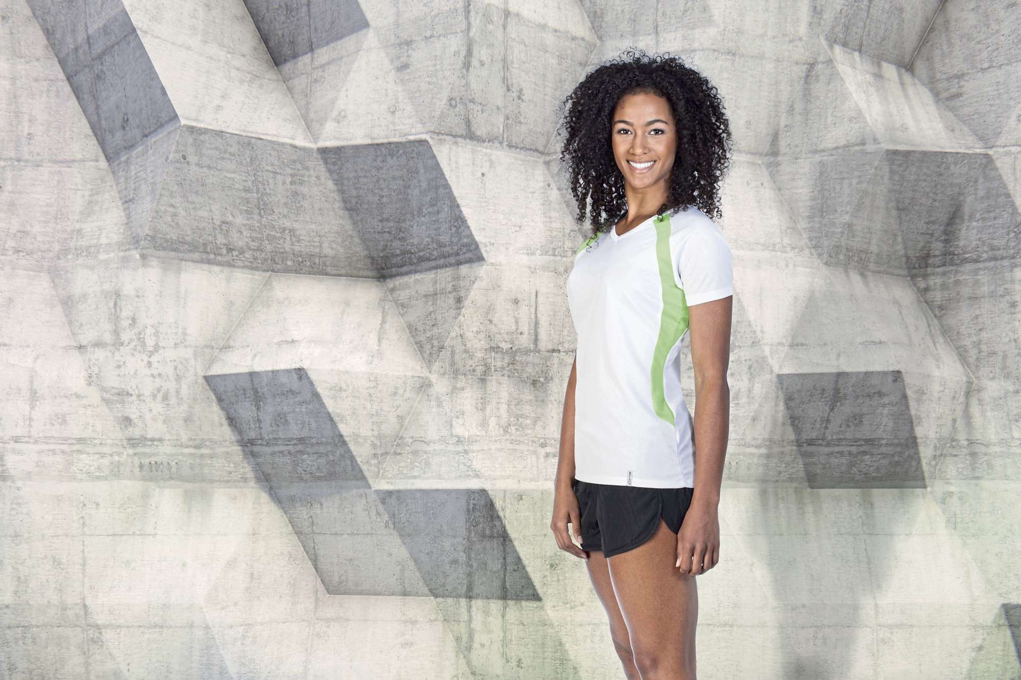 Pace Tech T-Shirt V-Ausschnitt für Damen