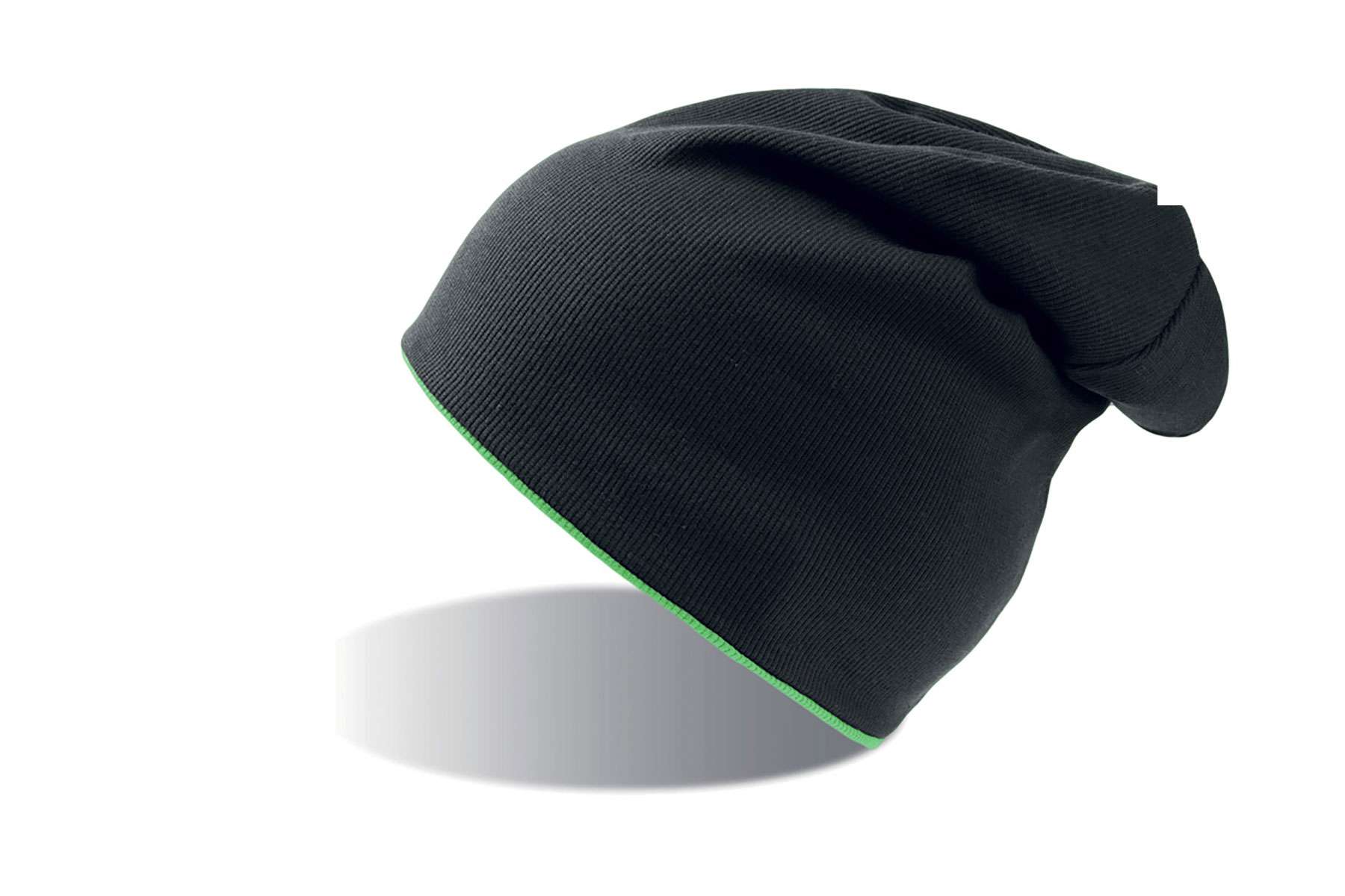 Wendbare Beanie-Mütze in Neonfarben