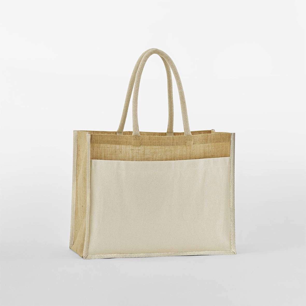 Jute Shopper mit Baumwolltasche
