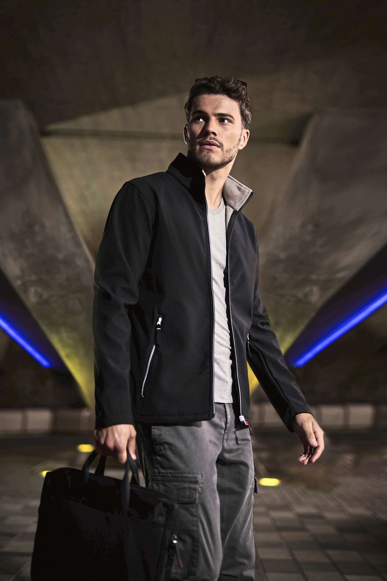 Ascender 2-Layer Softshell-Jacke mit Fleecefutter