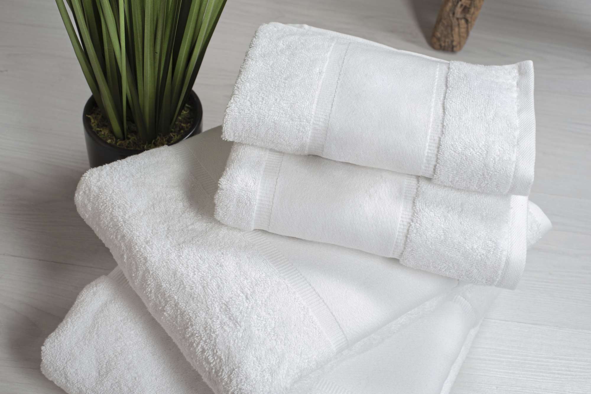 Towel City Bio-Gästetuch aus Baumwolle, White 50 x 100 cm, TC503