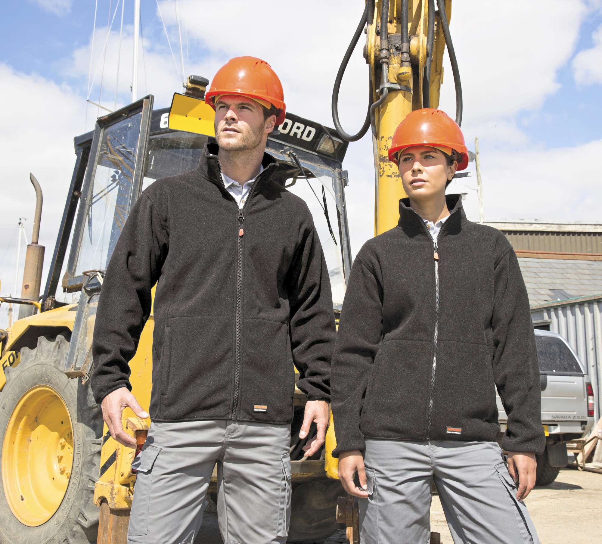 Heavy-Duty Microfleece Jacke mit Reißverschluss