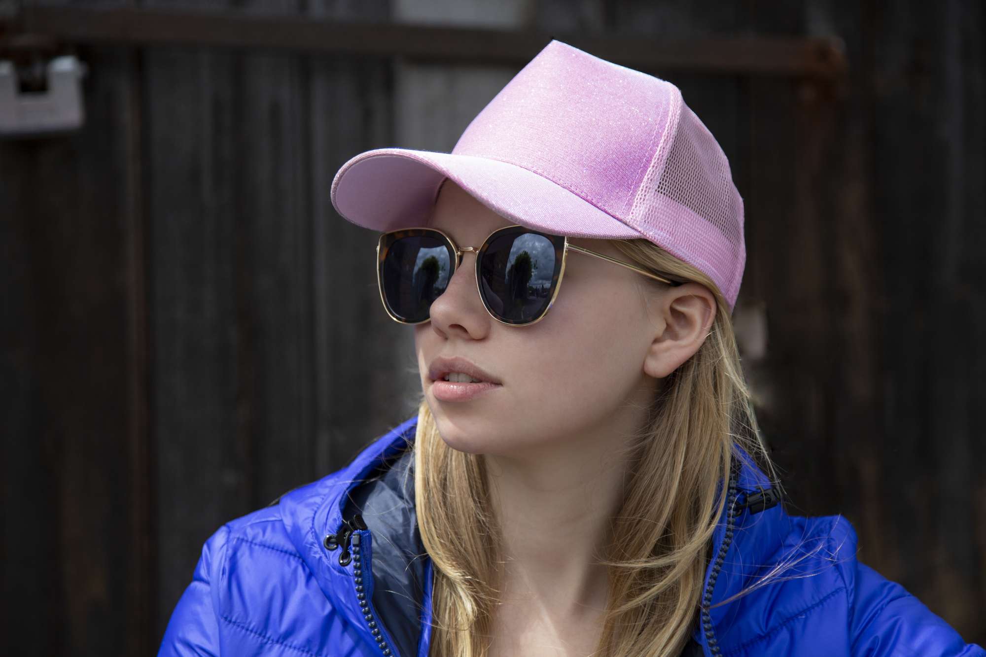Result Headwear New York Sparkle Cap mit Pferdeschwanzöffnung, Silver One Size, RH090