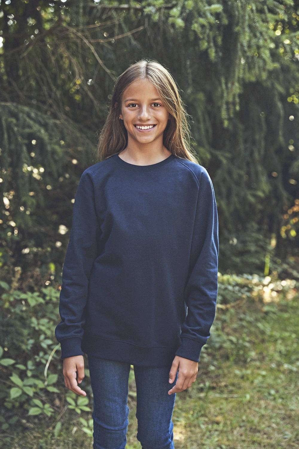 Neutral Fairtrade Kinder-Sweatshirt mit Fleecefutter, Red 152/158, NE33001