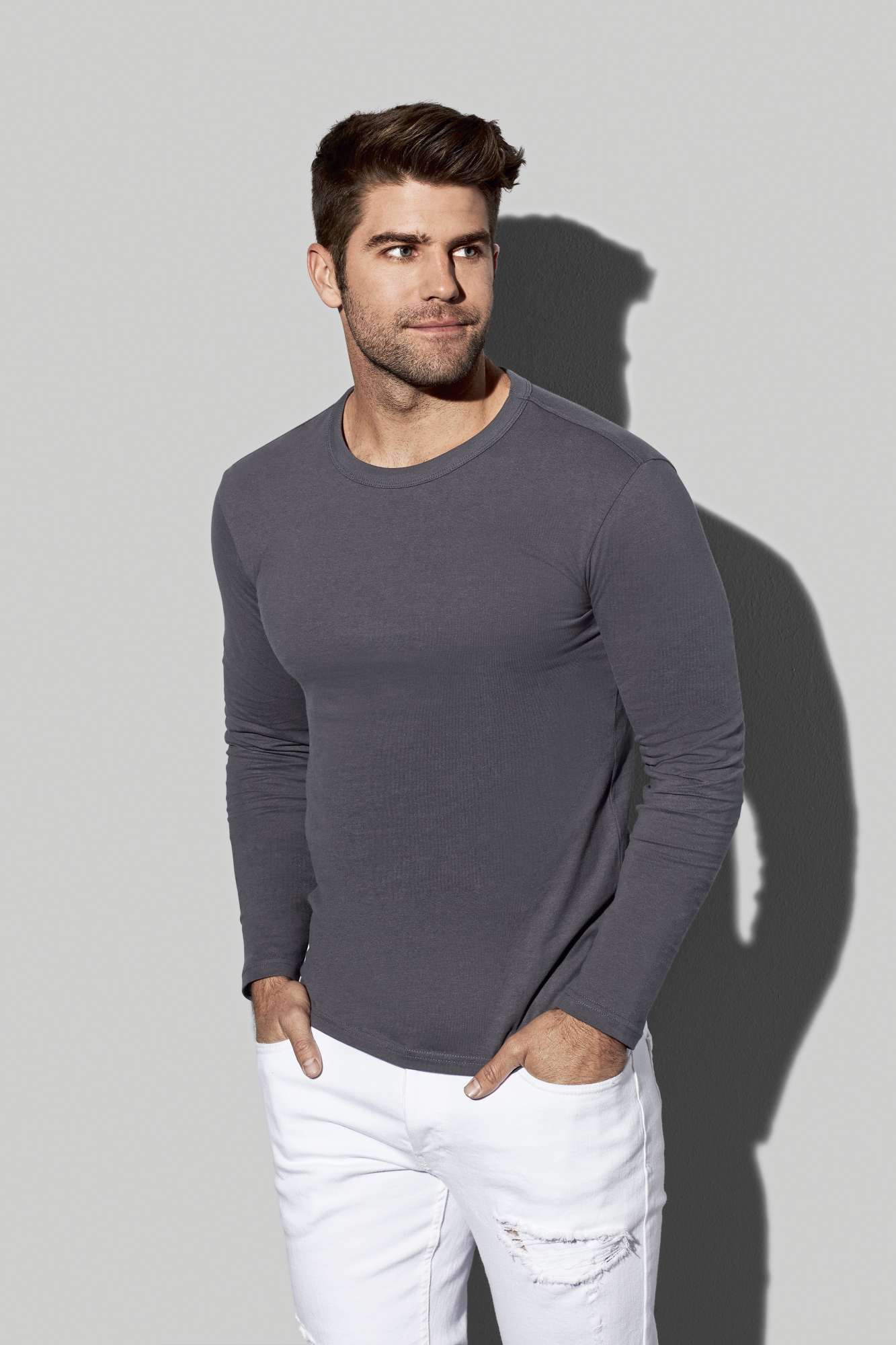 Morgan Langarm T-Shirt aus Baumwolle