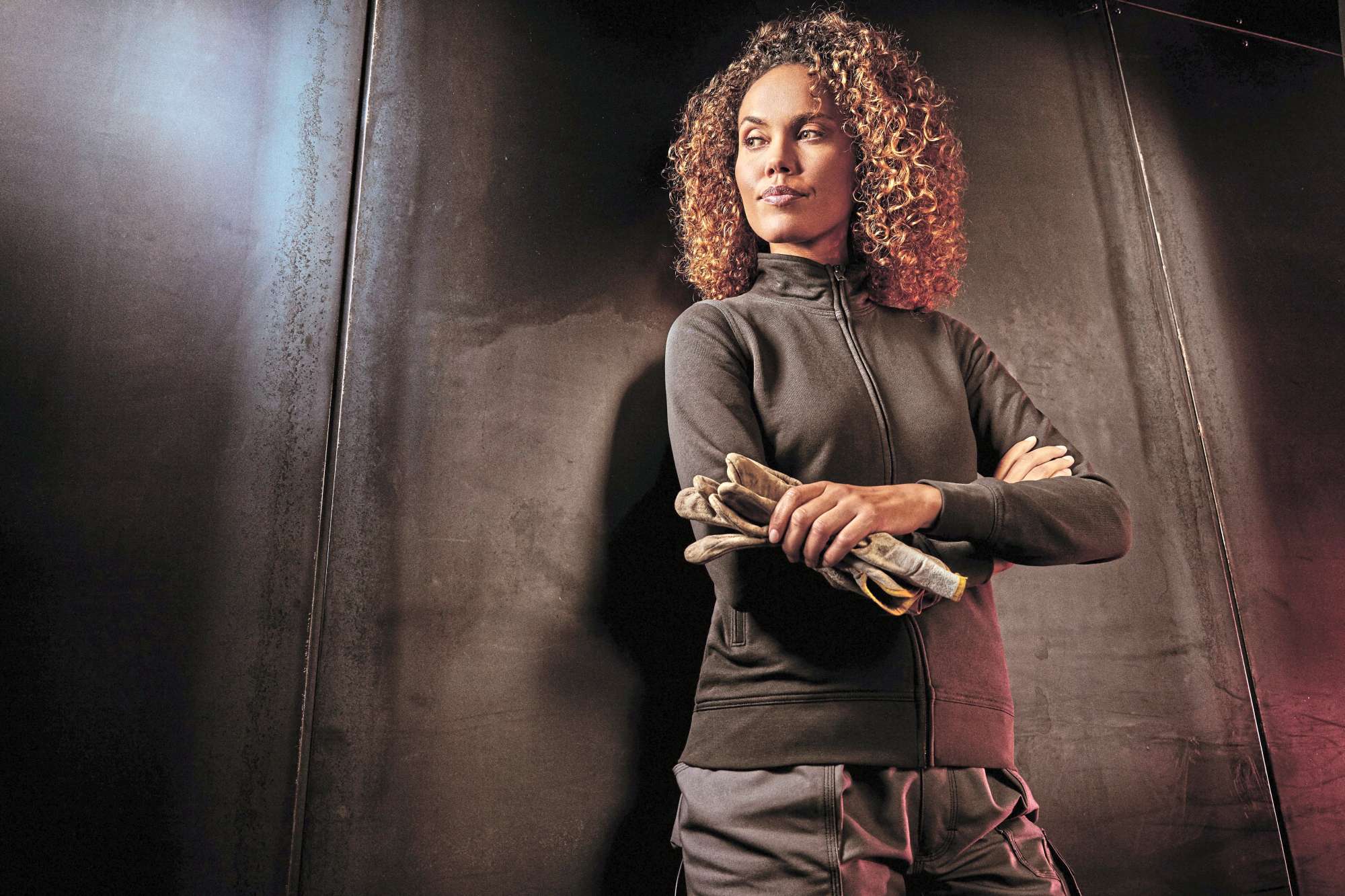 EXCD by Promodoro Women´s Sweatjacket Steel Grey XXL (CD5275), CD5275