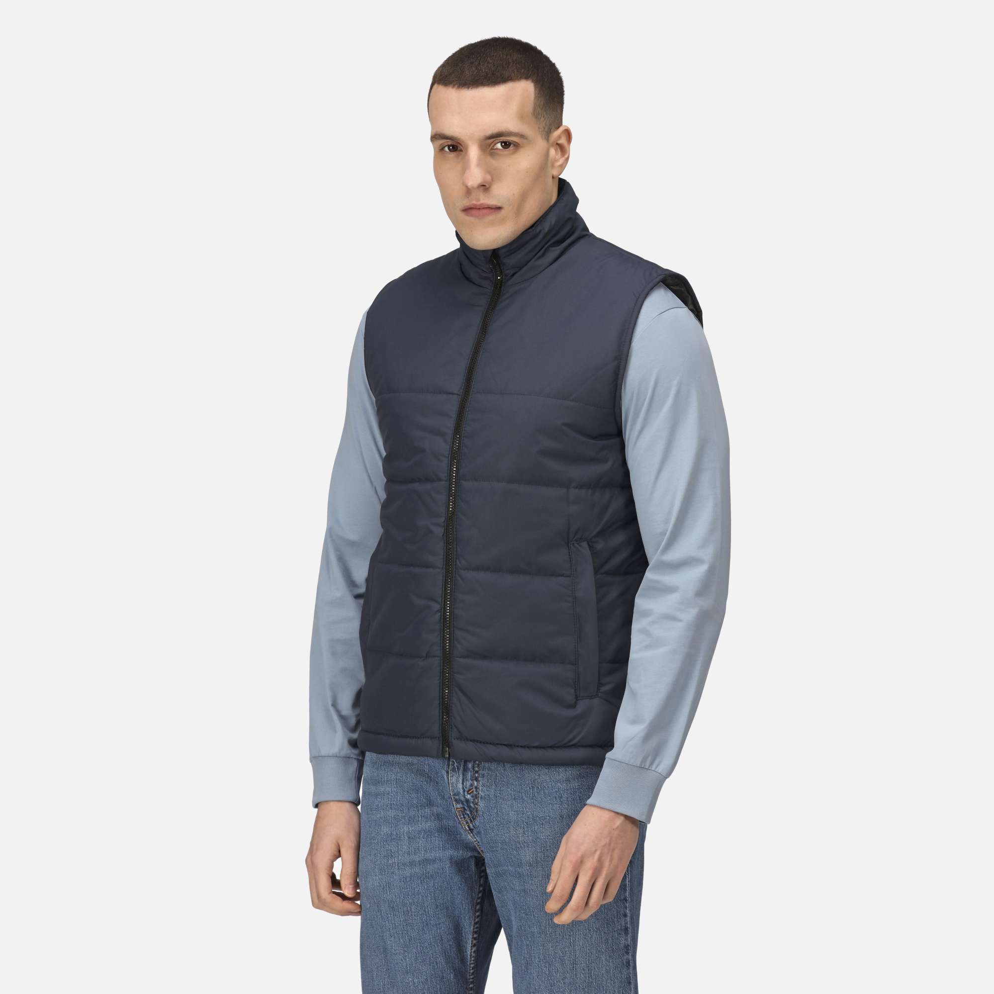 Regatta Professional Gesteppte wasserabweisende Bodywarmer mit Taschen, Seal Grey (Solid)/Black L, RG842