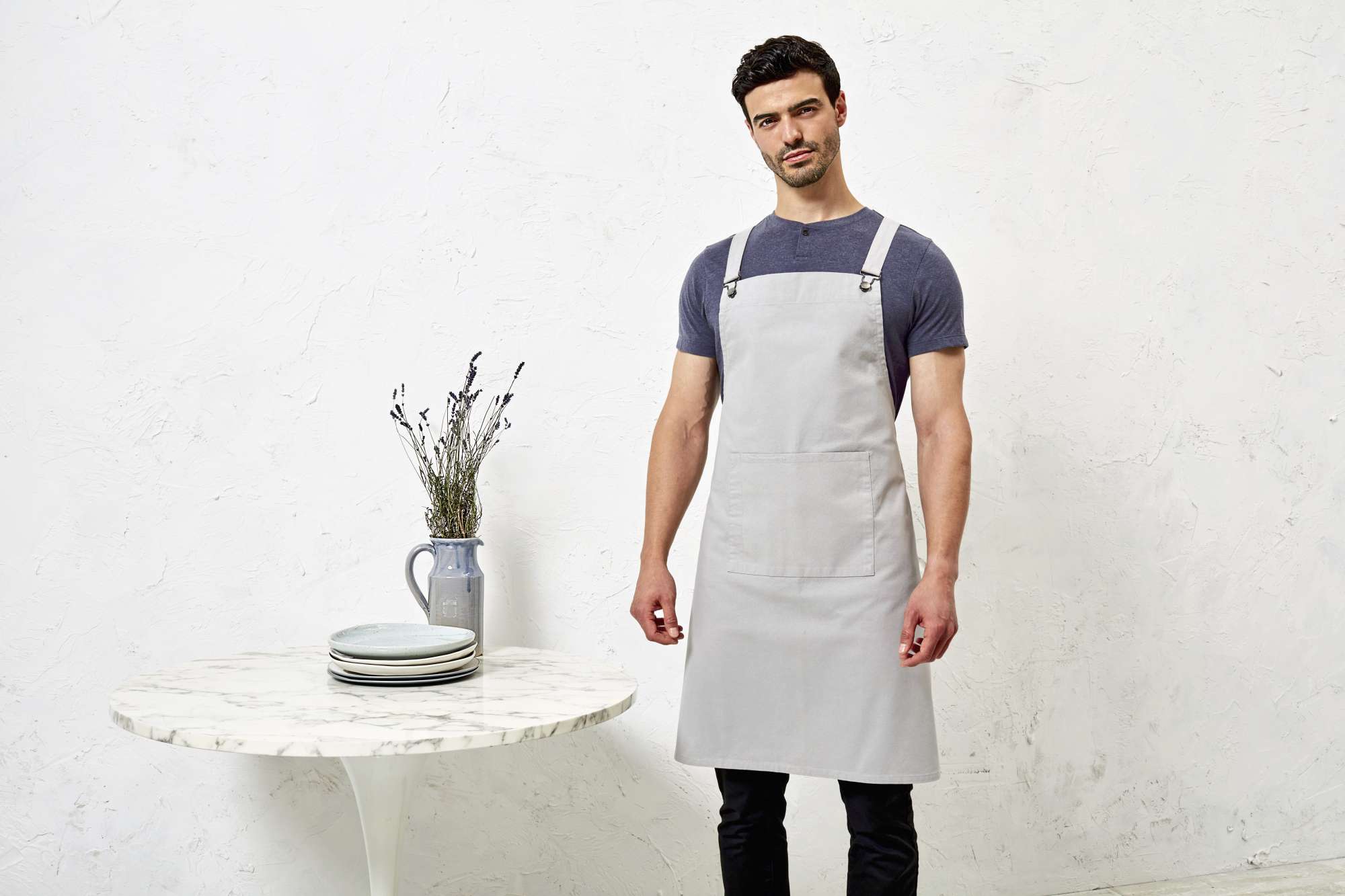 Cross Back Barista Schürze Baumwollmix