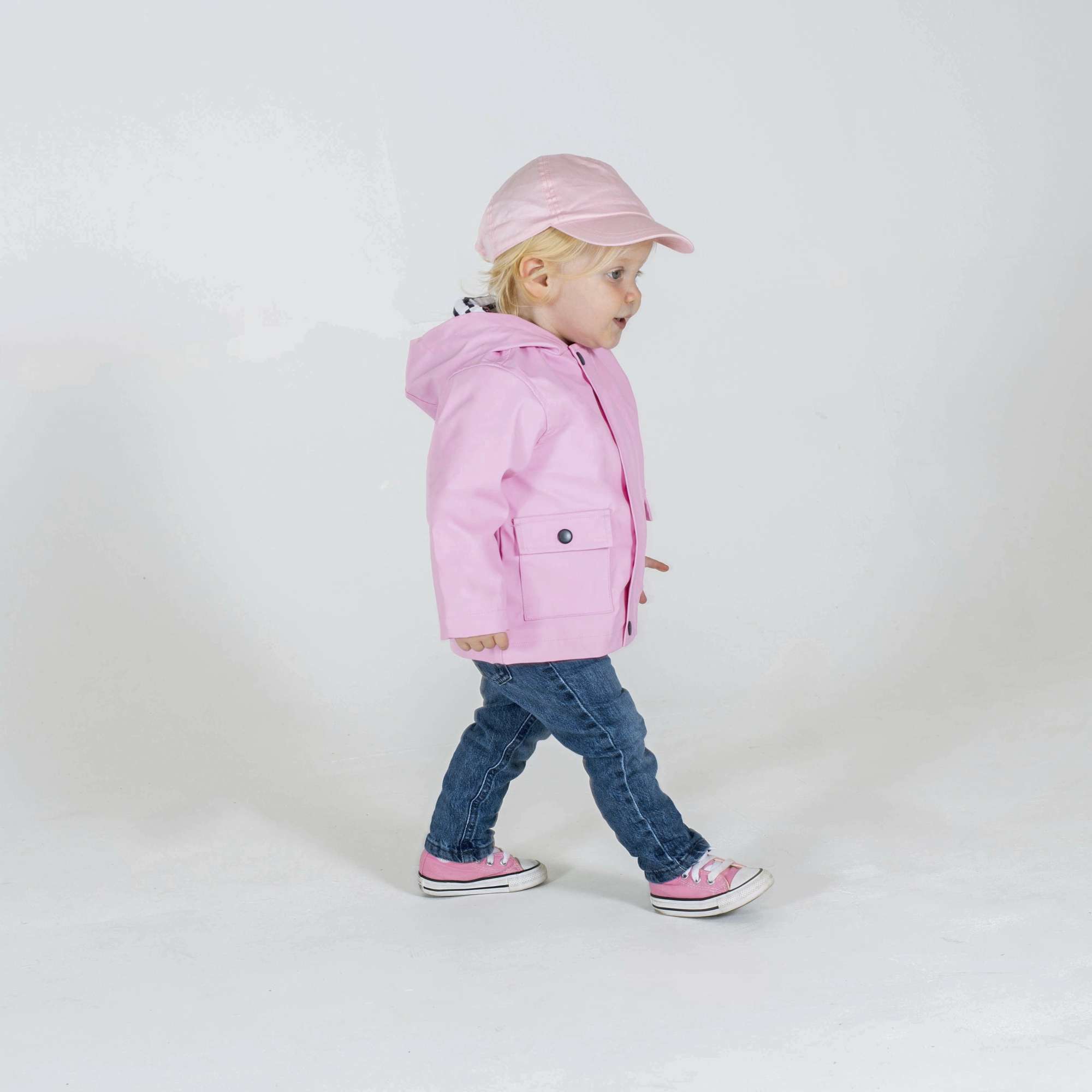 Larkwood Baby Cap aus Baumwoll-Twill mit Gummizug, Pale Blue 6-12 Monate, LW090