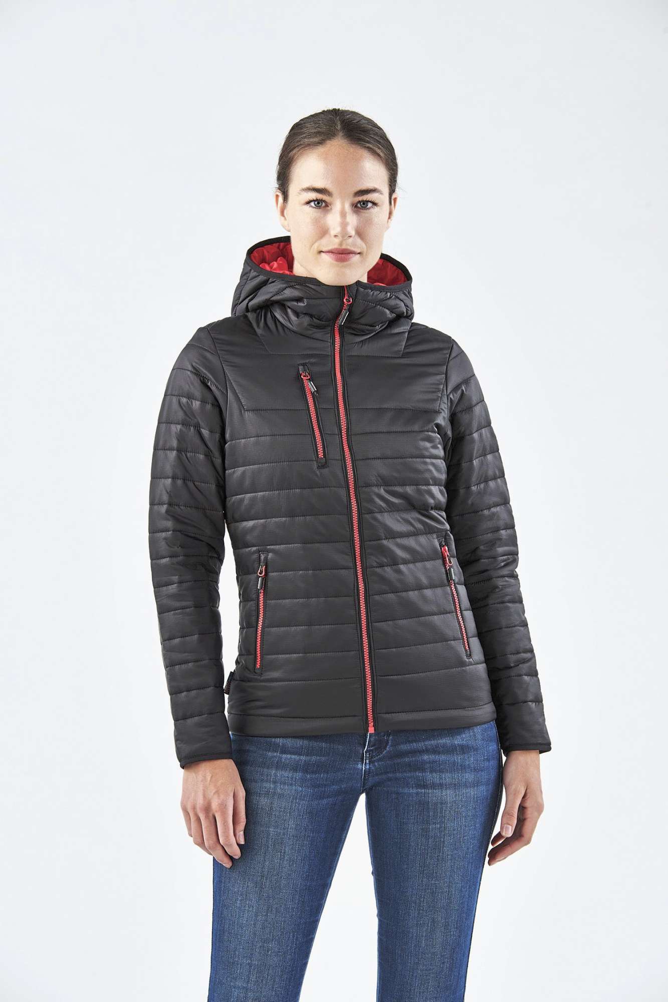 Stormtech Wasserbeständige Thermojacke mit Kapuze, Black/Marine Blue XL, ST111F
