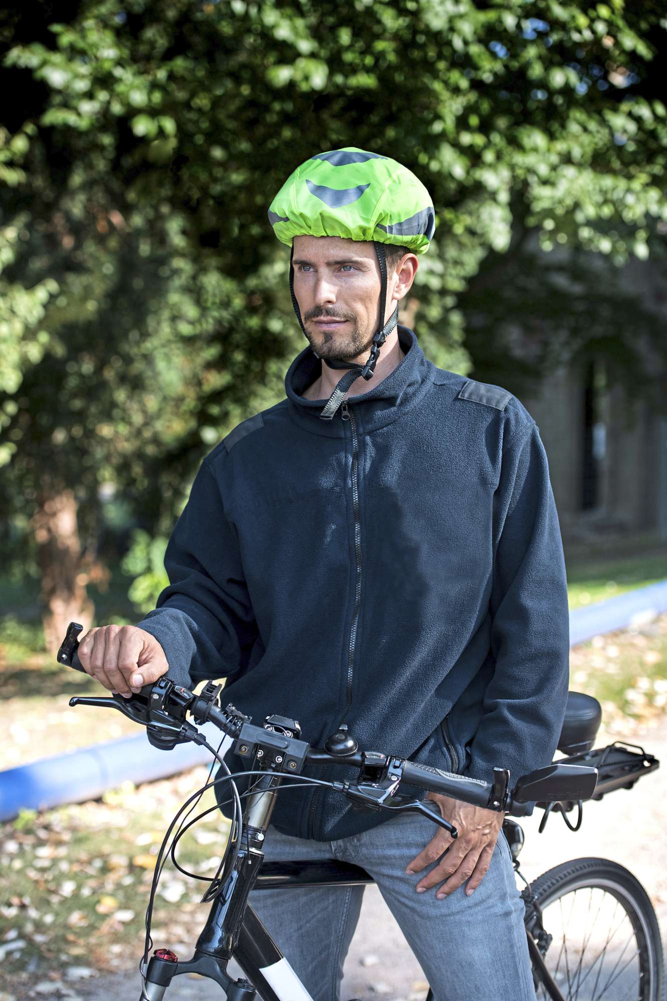 Hi-Vis Fahrradhelmüberzug Maastricht, wasserabweisend