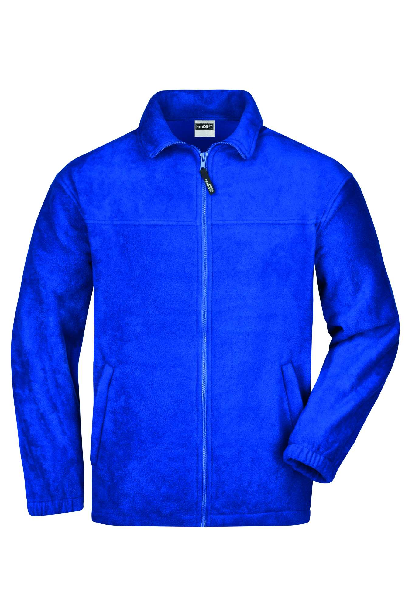 Fleecejacke mit Kadettkragen und Reißverschluss