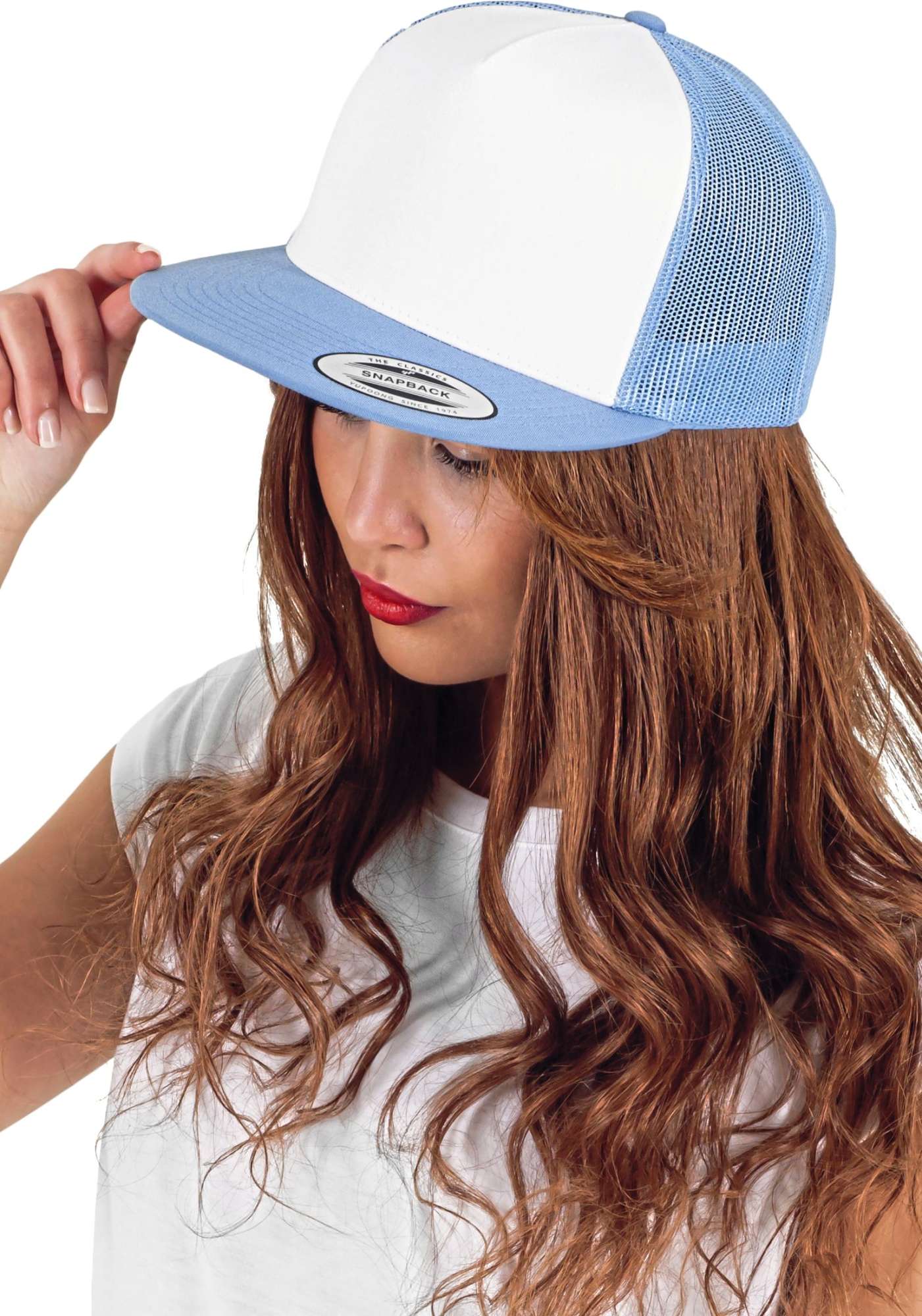Flexfit Classic Trucker Cap mit Snapback, Brown/White One Size, FX6006W