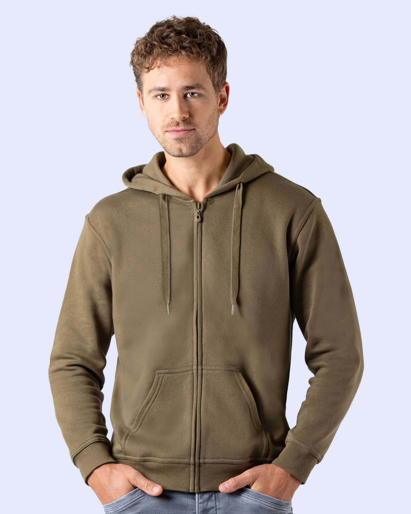 Raglan Kapuzensweatshirt mit Fleece-Futter