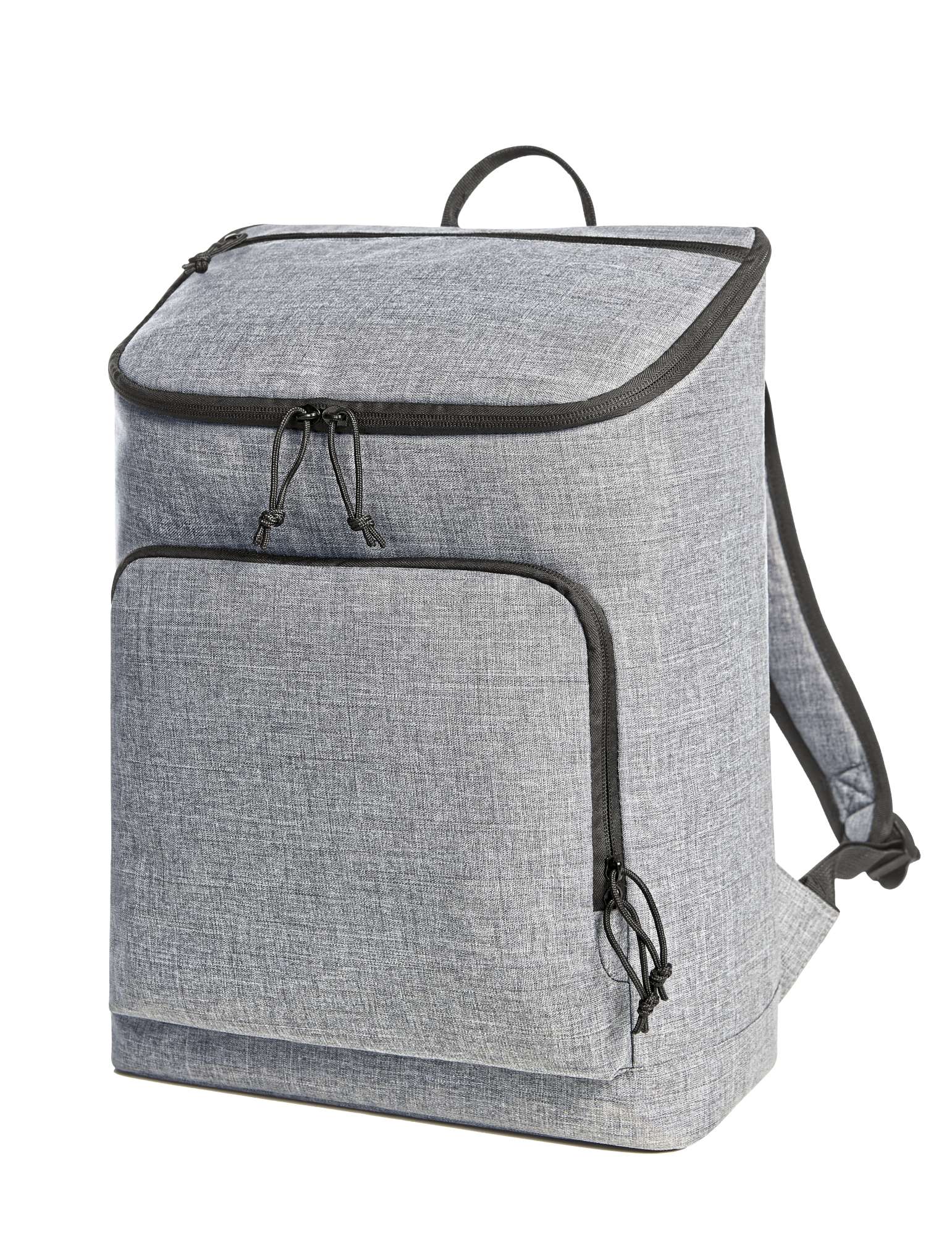 Halfar Kühlrucksack Trend Grau mit Reißverschluss, Grey-Sprinkle 30 x 42 x 15 cm, HF6503