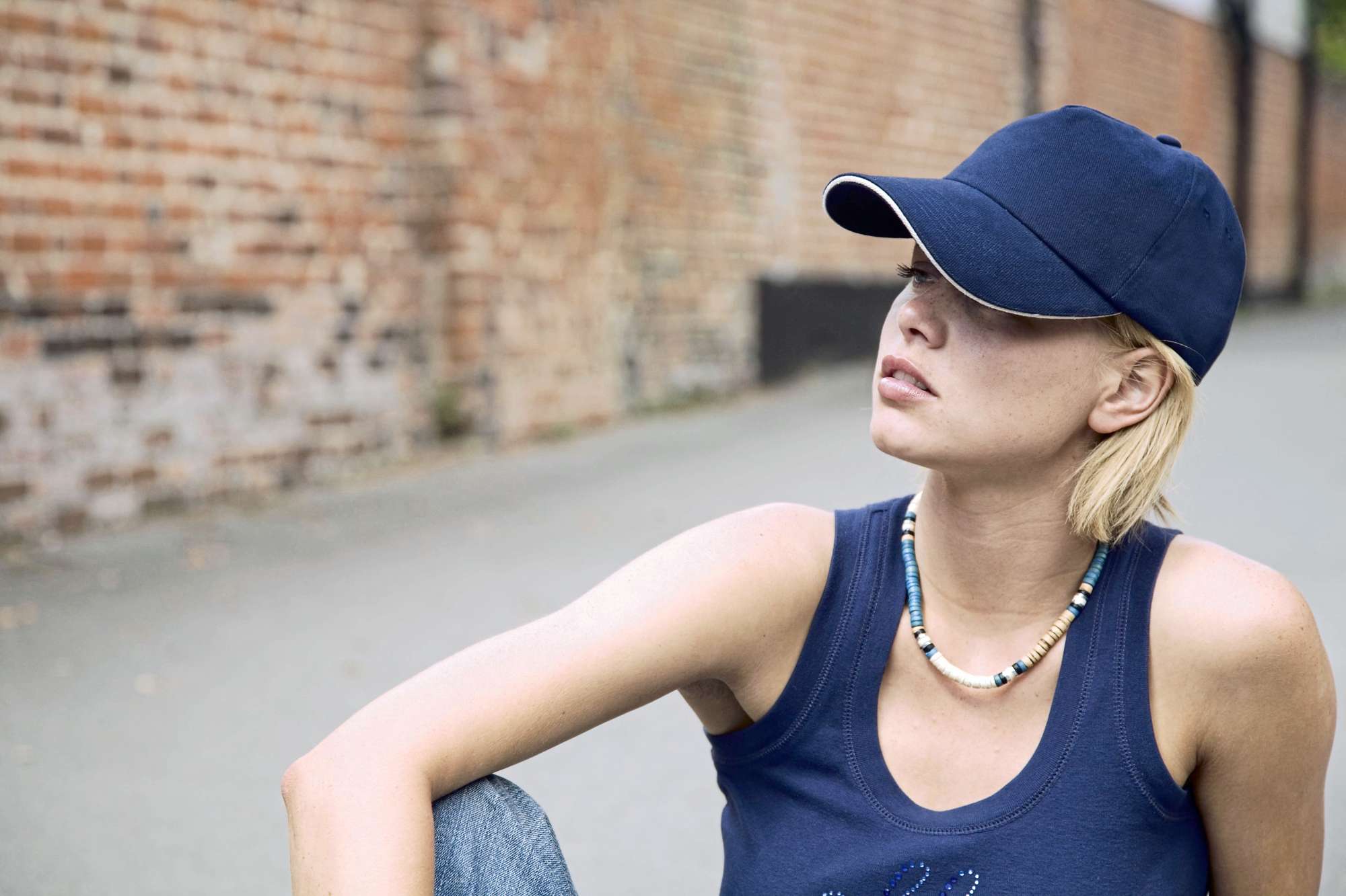 5-Panel-Cap aus gebürstetem Baumwoll-Drill