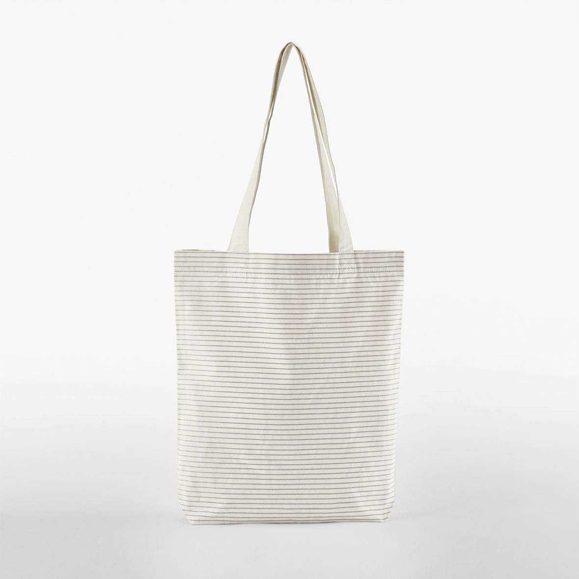 Gestreifte Strandtasche aus Bio-Baumwolle