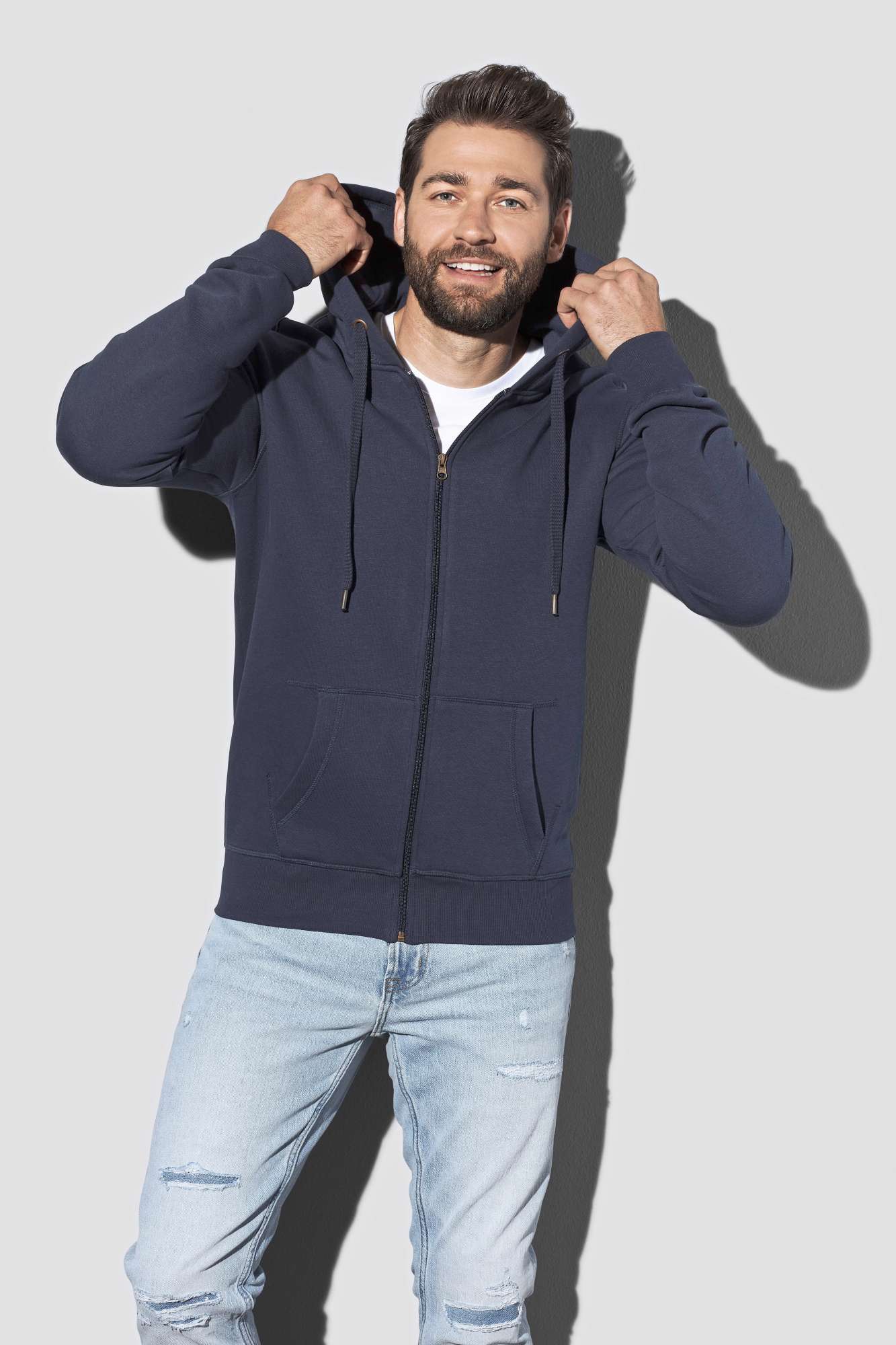 Sweatjacke Select mit Kängurutaschen