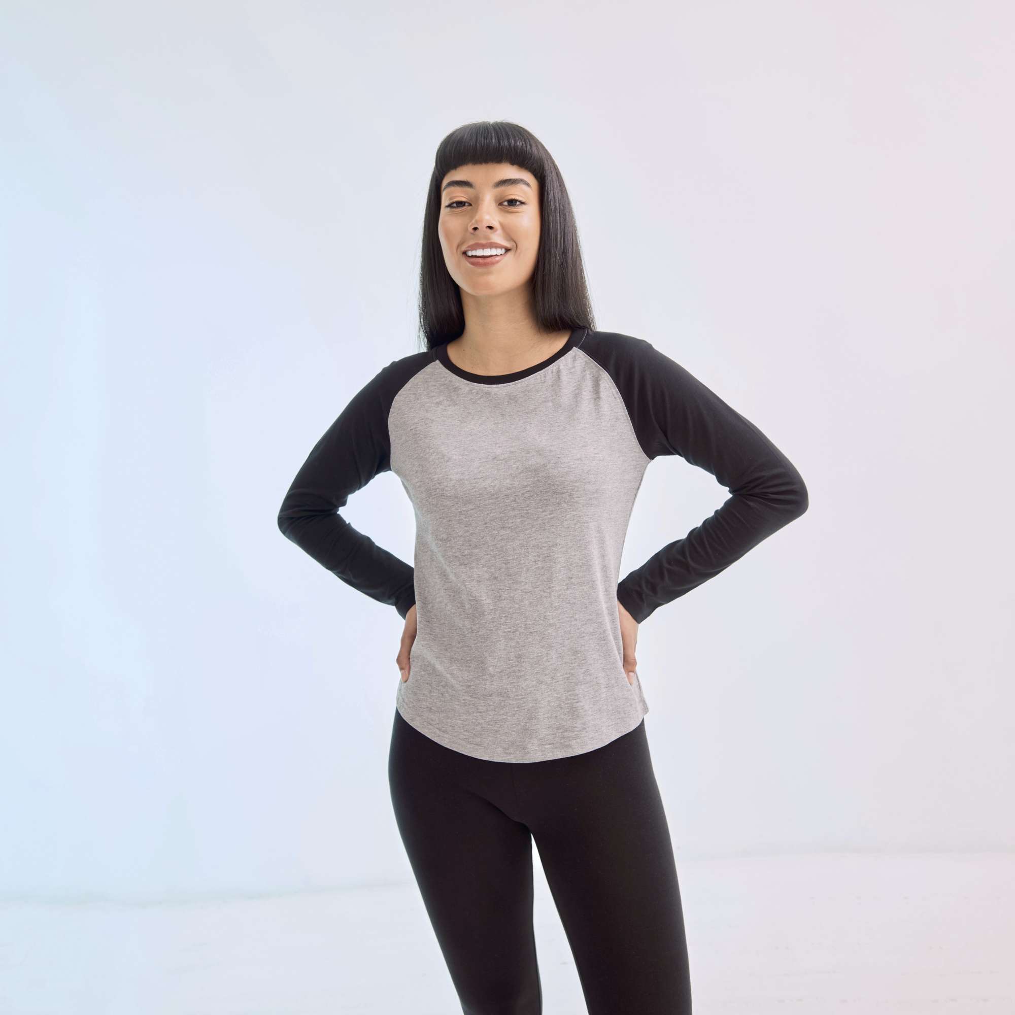 Baseball-Langarmshirt mit Raglan-Ärmeln