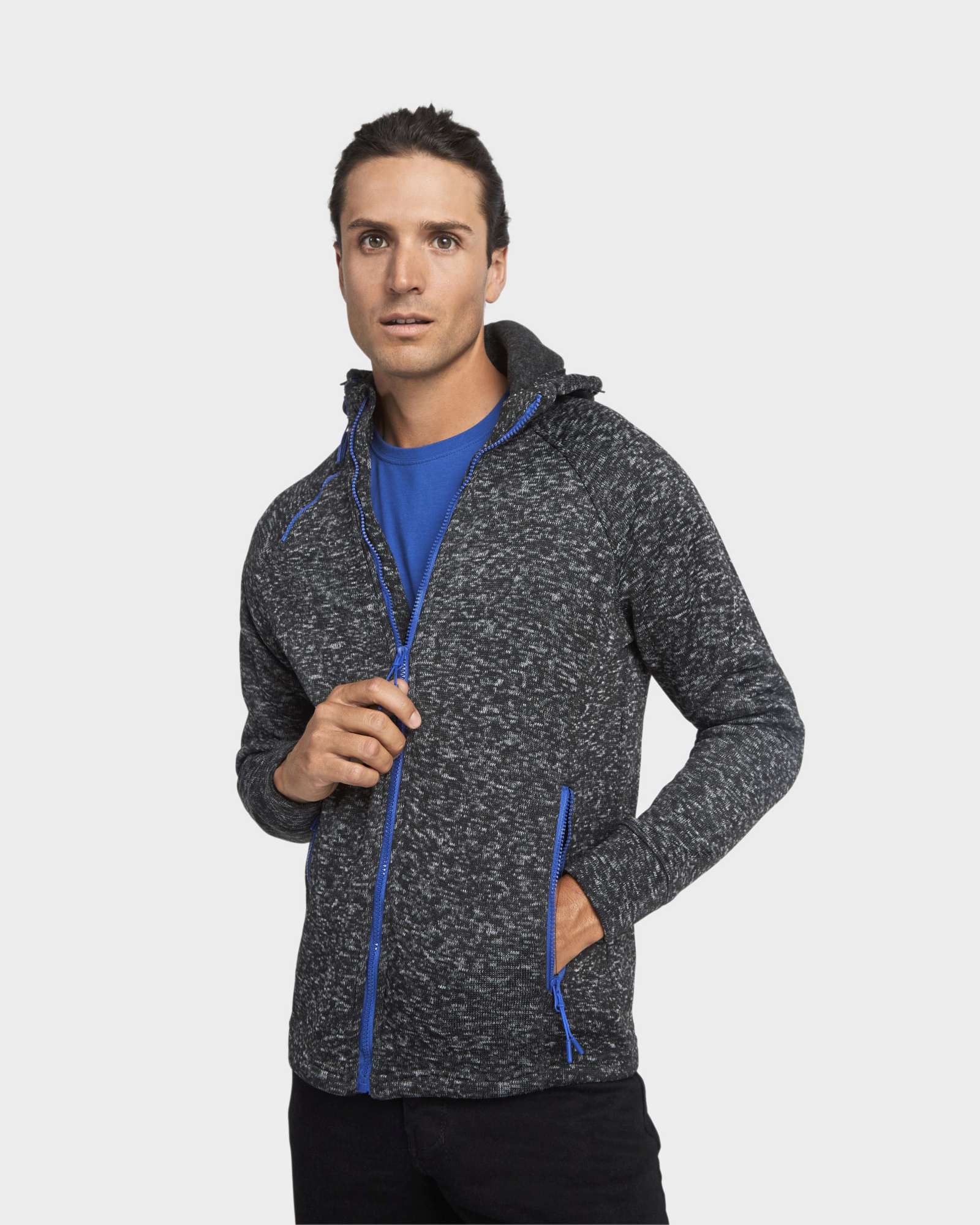 Everest Sweatjacke mit Kapuze und Zipper