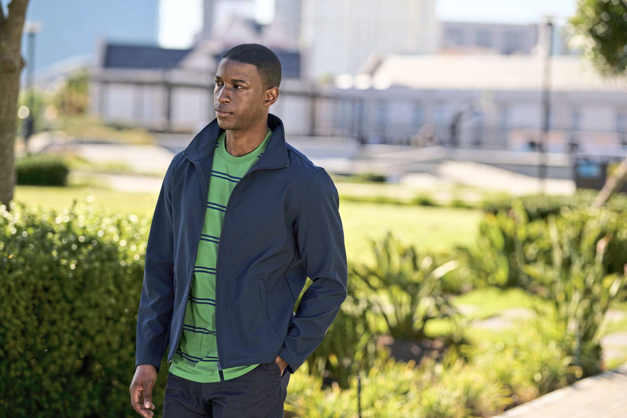 Classic Softshell Jacke mit Jersey-Futter